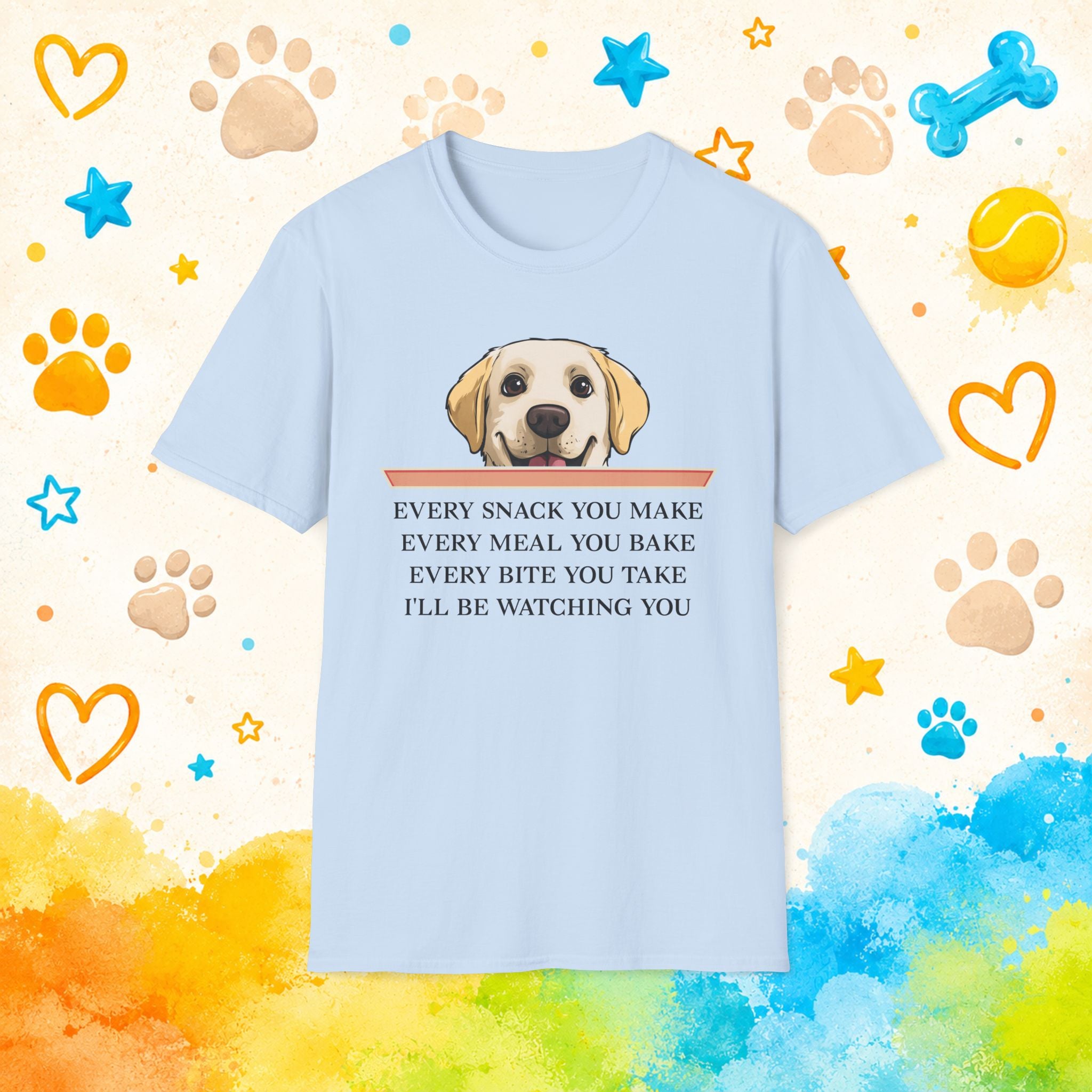 Labrador Snack Watching Dog T-Shirt