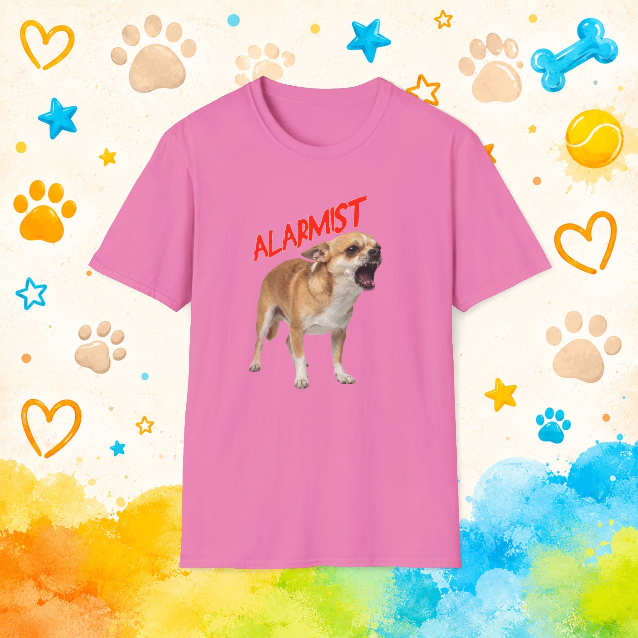 Alarmist Funny Chihuahua T-Shirt – Tiny Dog Security System Humor Tee