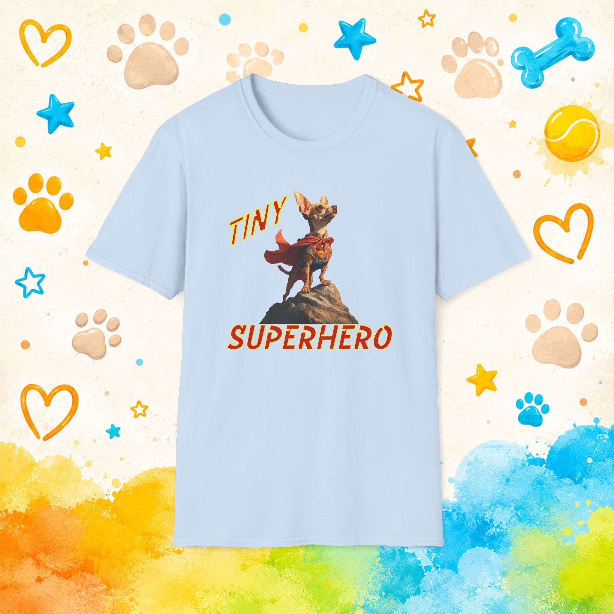 Chihuahua Tiny Superhero T-Shirt