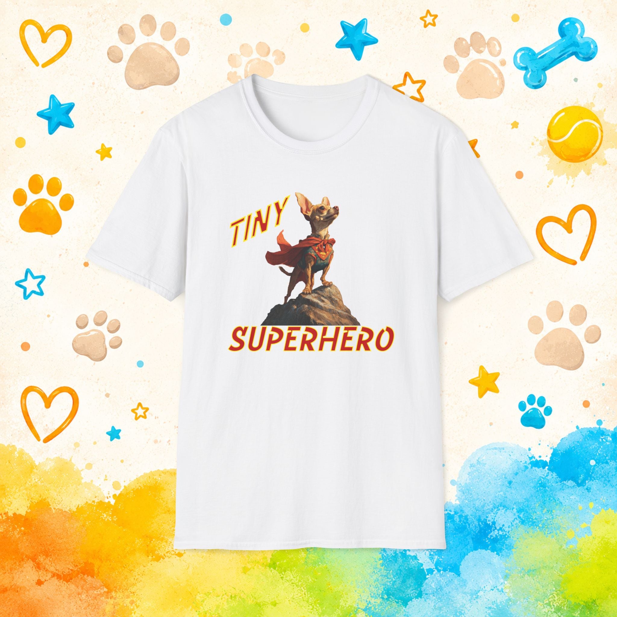 Chihuahua Tiny Superhero T-Shirt