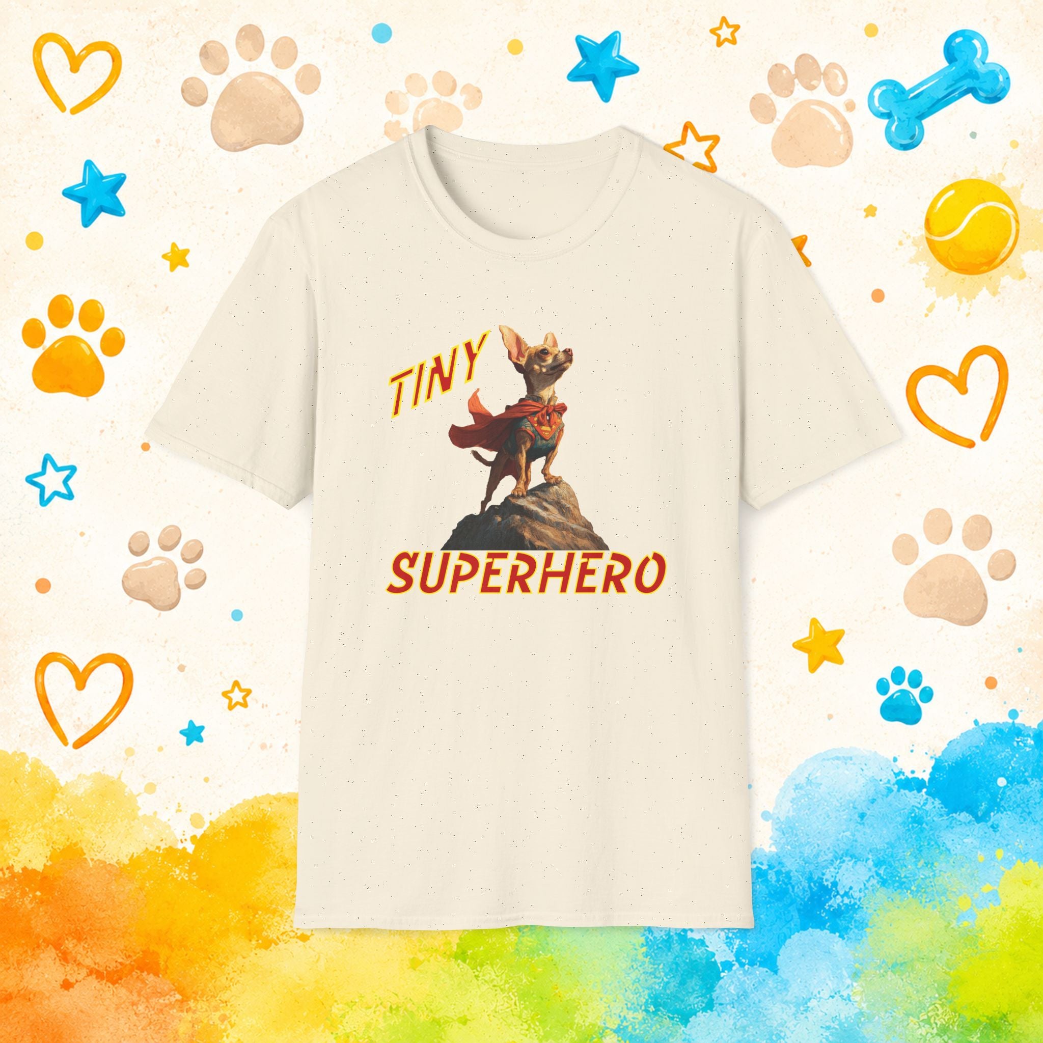 Chihuahua Tiny Superhero T-Shirt