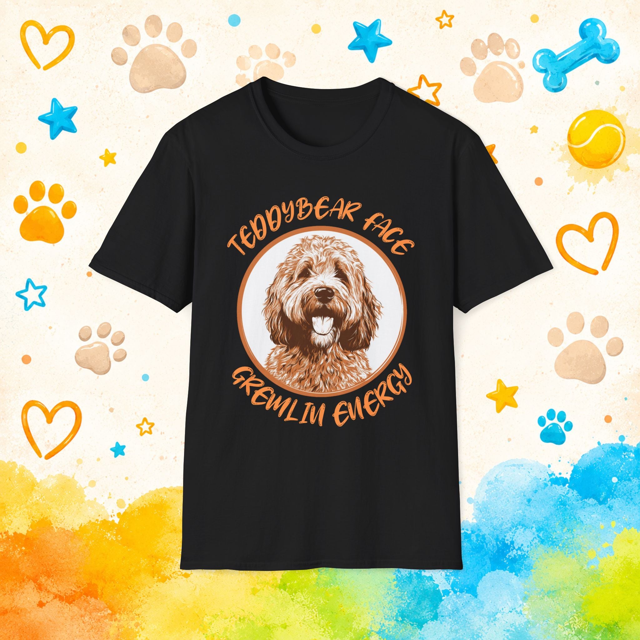Goldendoodle Teddy Bear Face T-Shirt