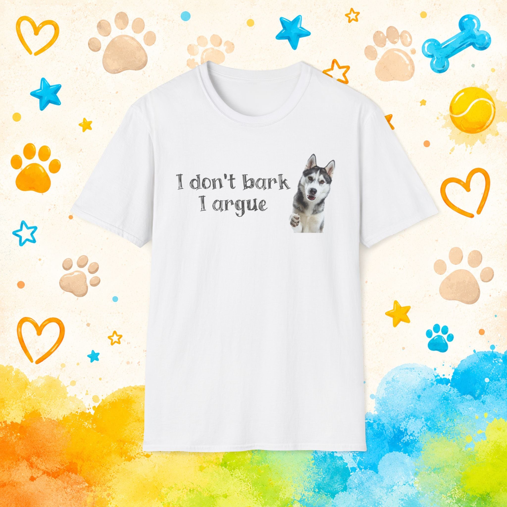 I Don't Bark, I Argue – Funny Husky Shirt for Siberian Husky Owners and Dog Lovers