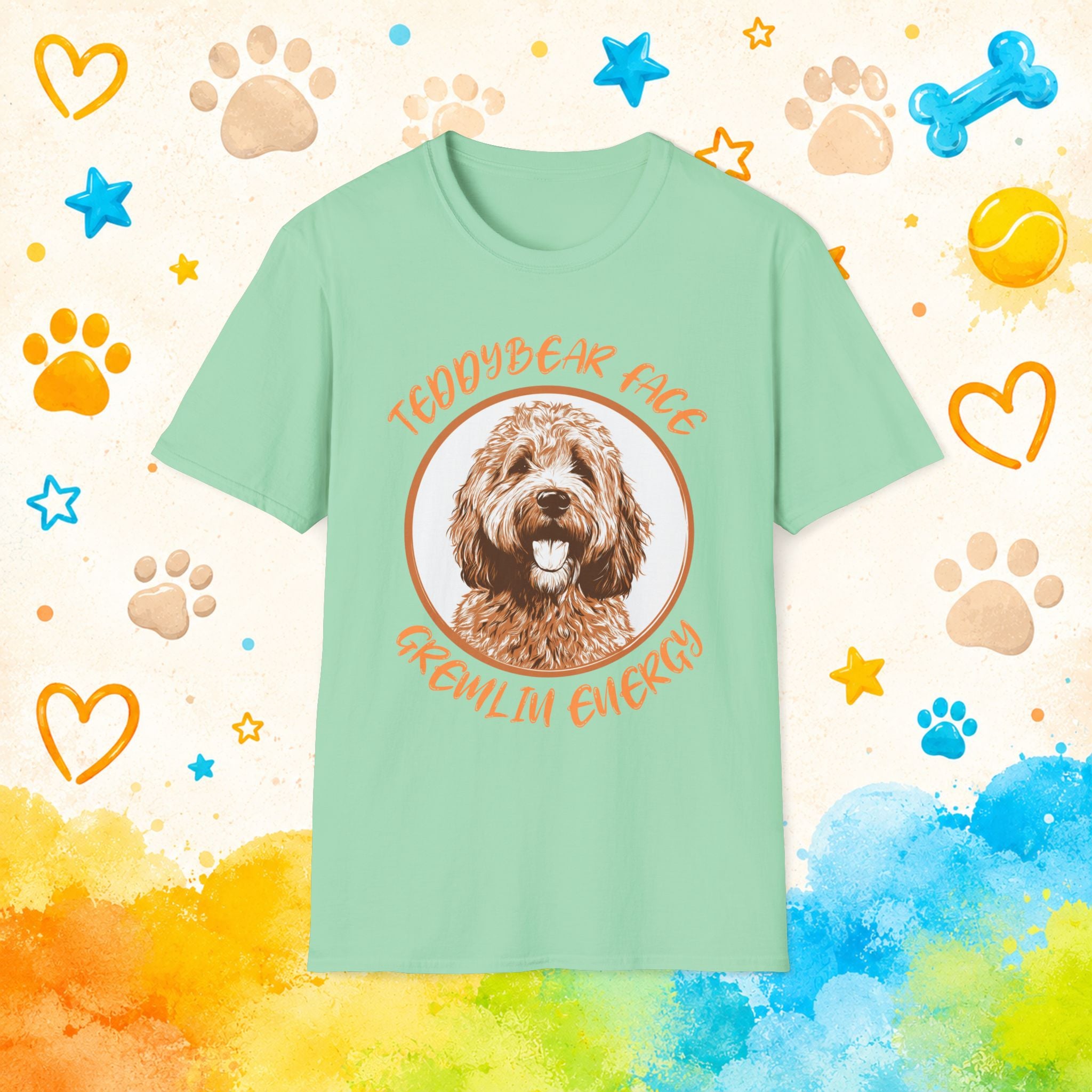 Goldendoodle Teddy Bear Face T-Shirt