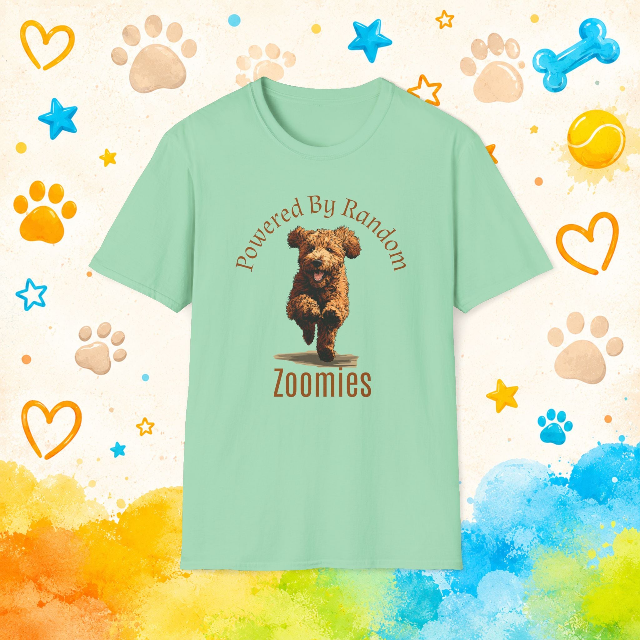 Goldendoodle Powered By Random Zoomies T-Shirt