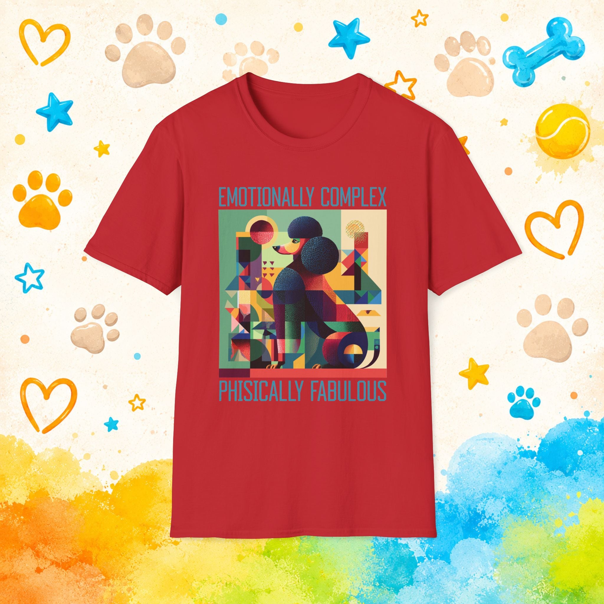 Poodle Emotionally Complex T-Shirt