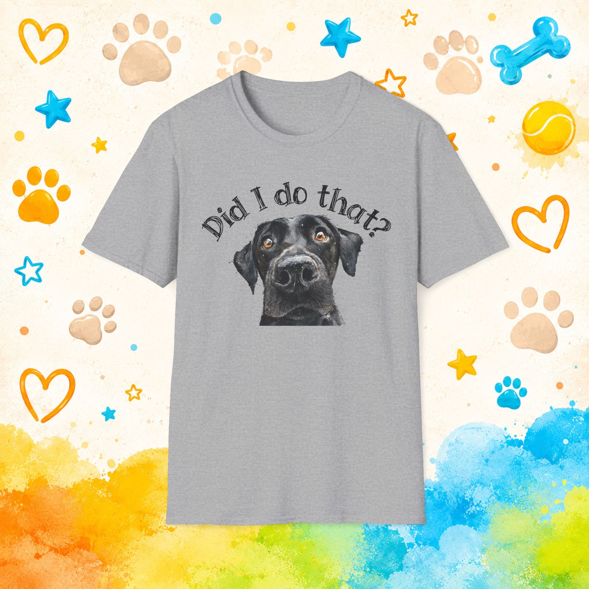 Did I Do That? Funny Labrador Retriever T-Shirt – Guilty Lab Dog Humor Tee