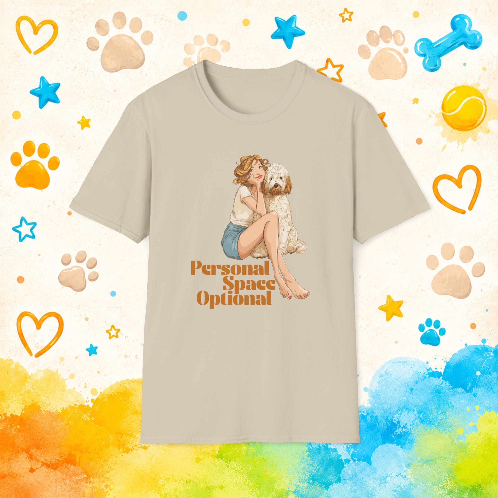 Goldendoodle Personal Space Optional T-Shirt