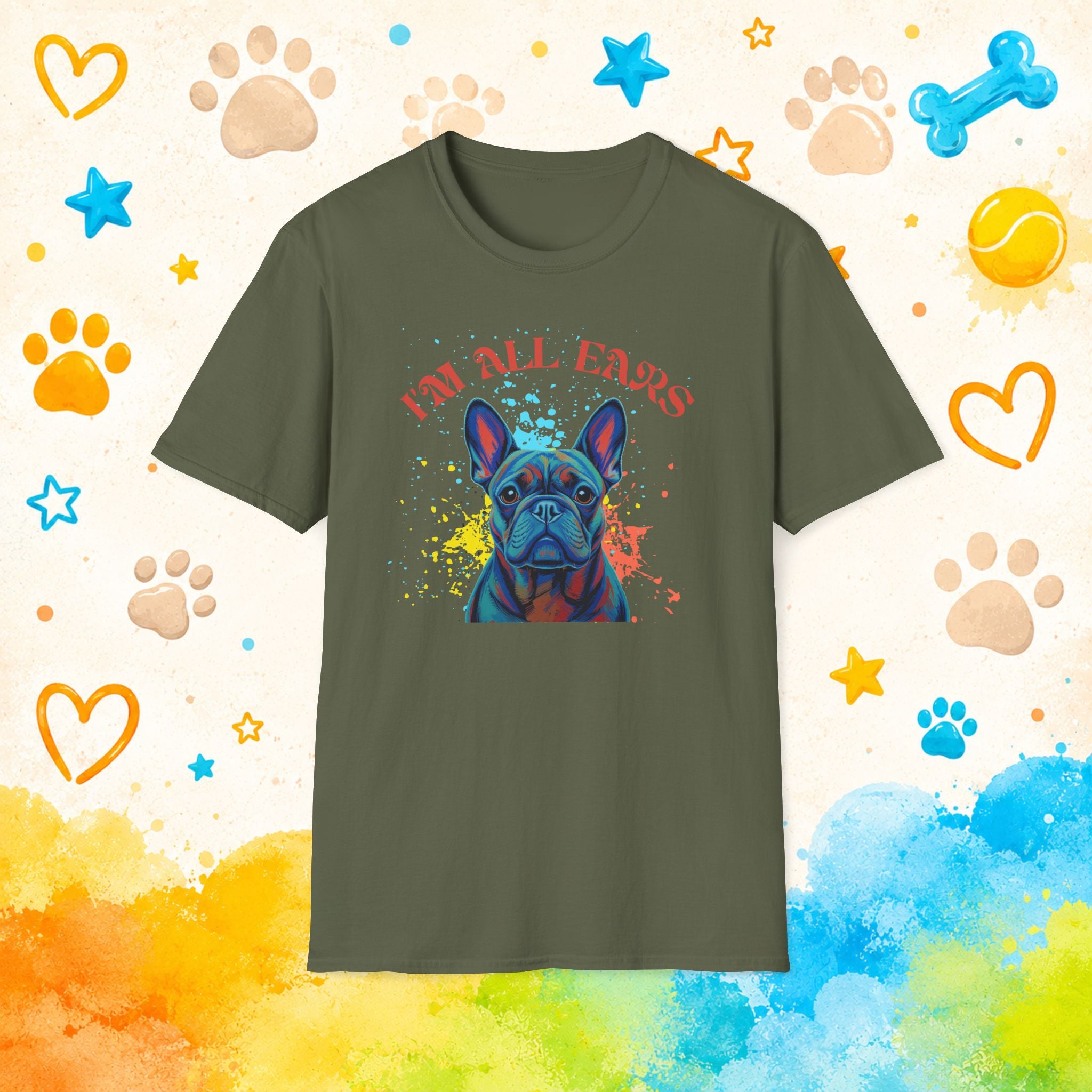 French Bulldog All Ears T-Shirt