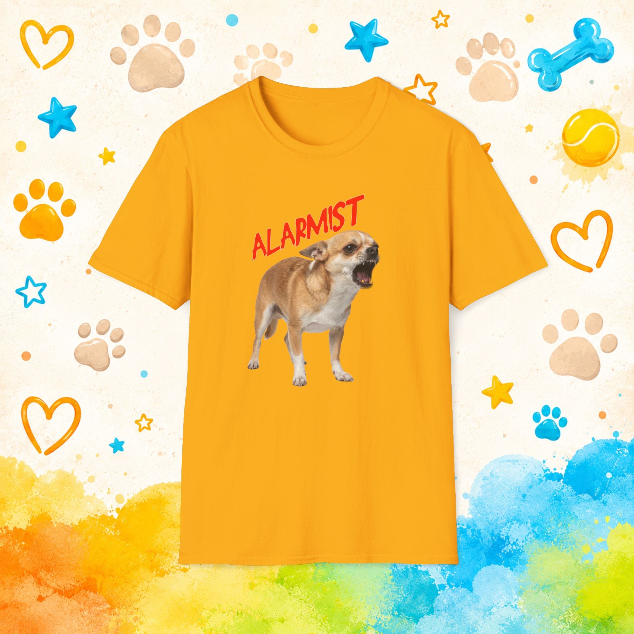 Alarmist Funny Chihuahua T-Shirt – Tiny Dog Security System Humor Tee