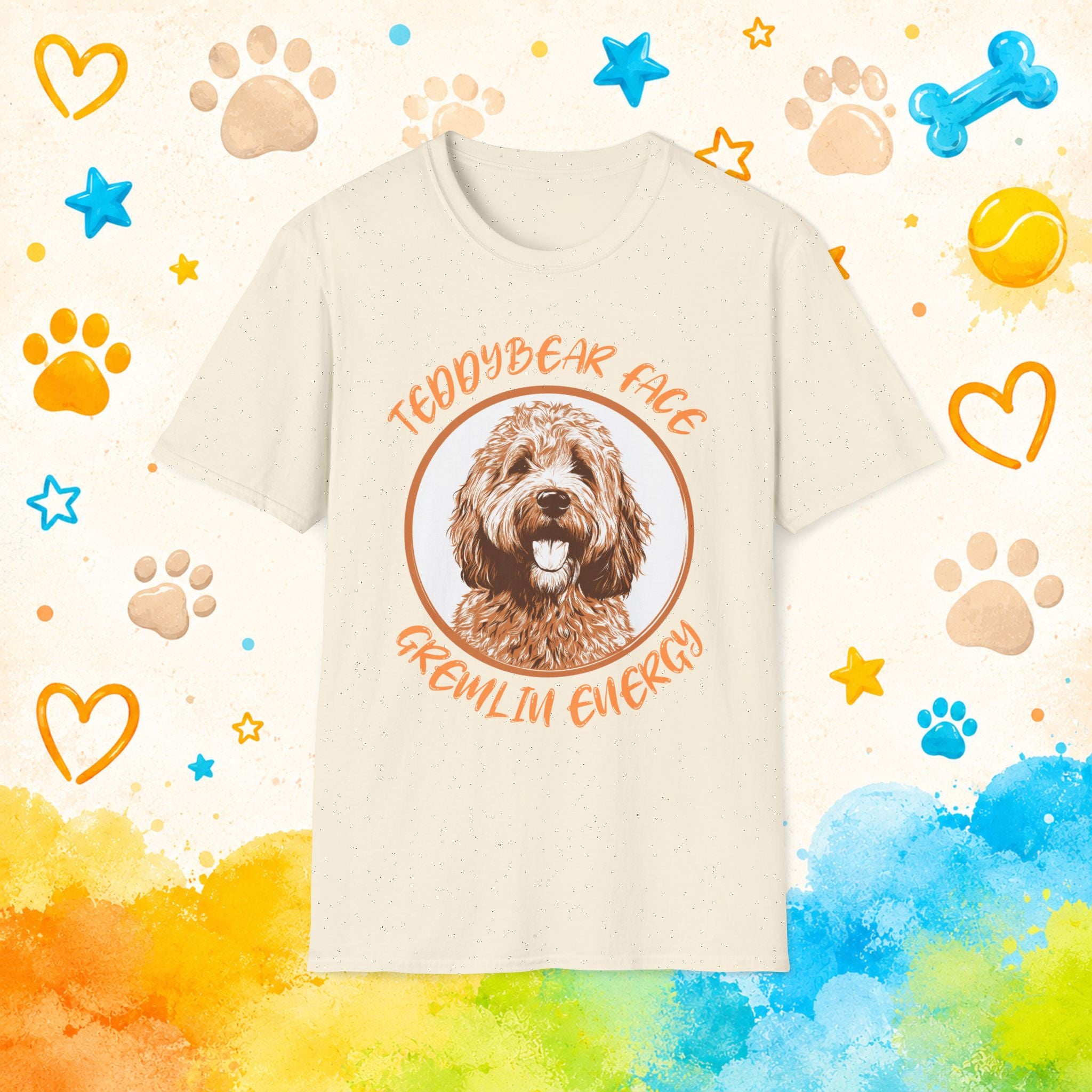 Goldendoodle Teddy Bear Face T-Shirt