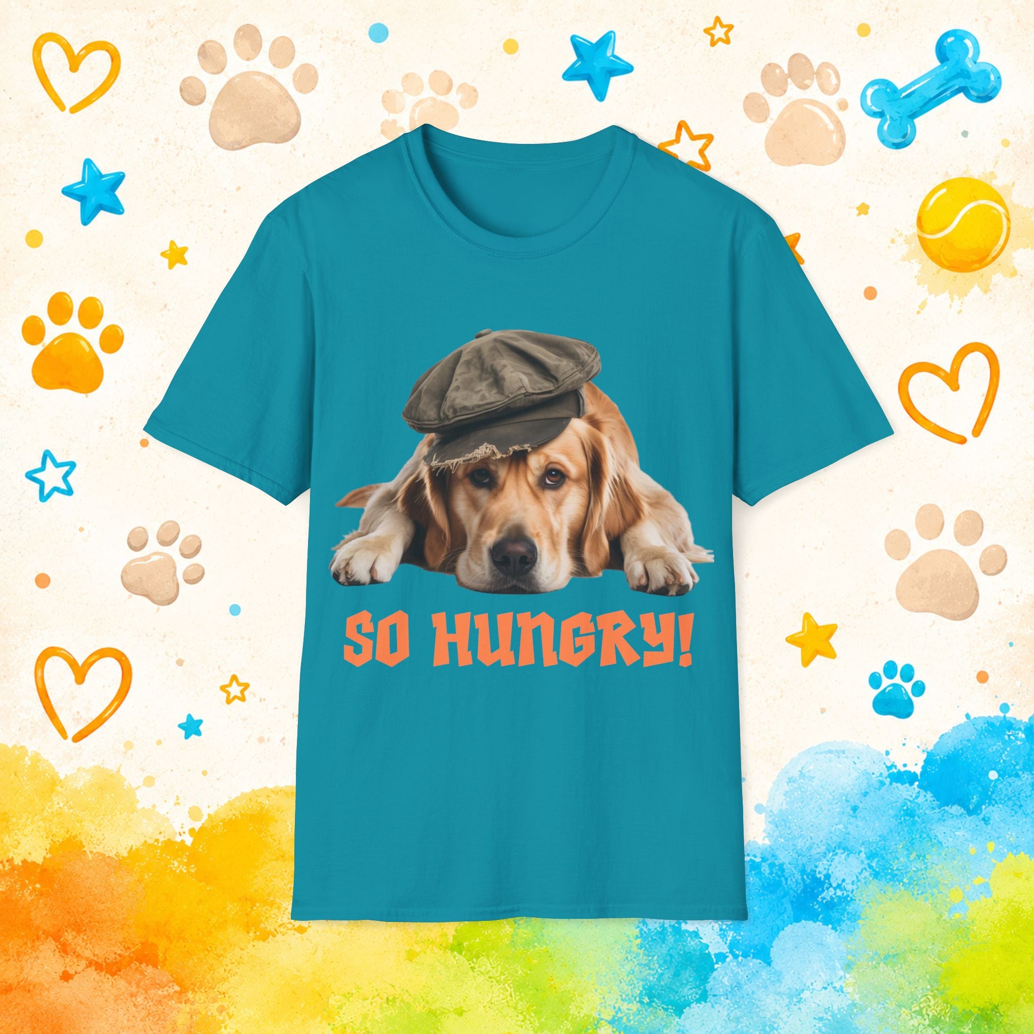 Golden Retriever "So Hungry" Funny T-Shirt