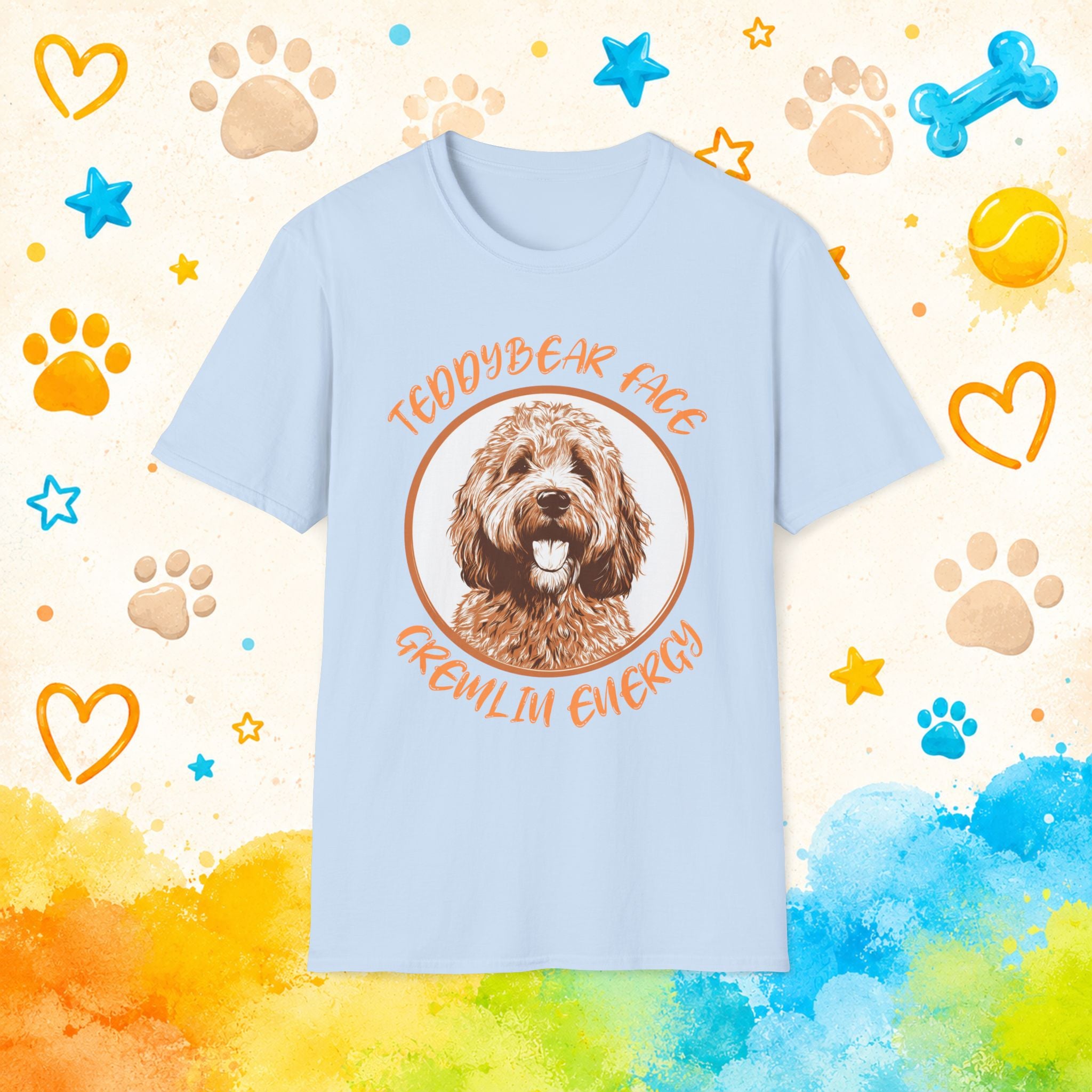 Goldendoodle Teddy Bear Face T-Shirt