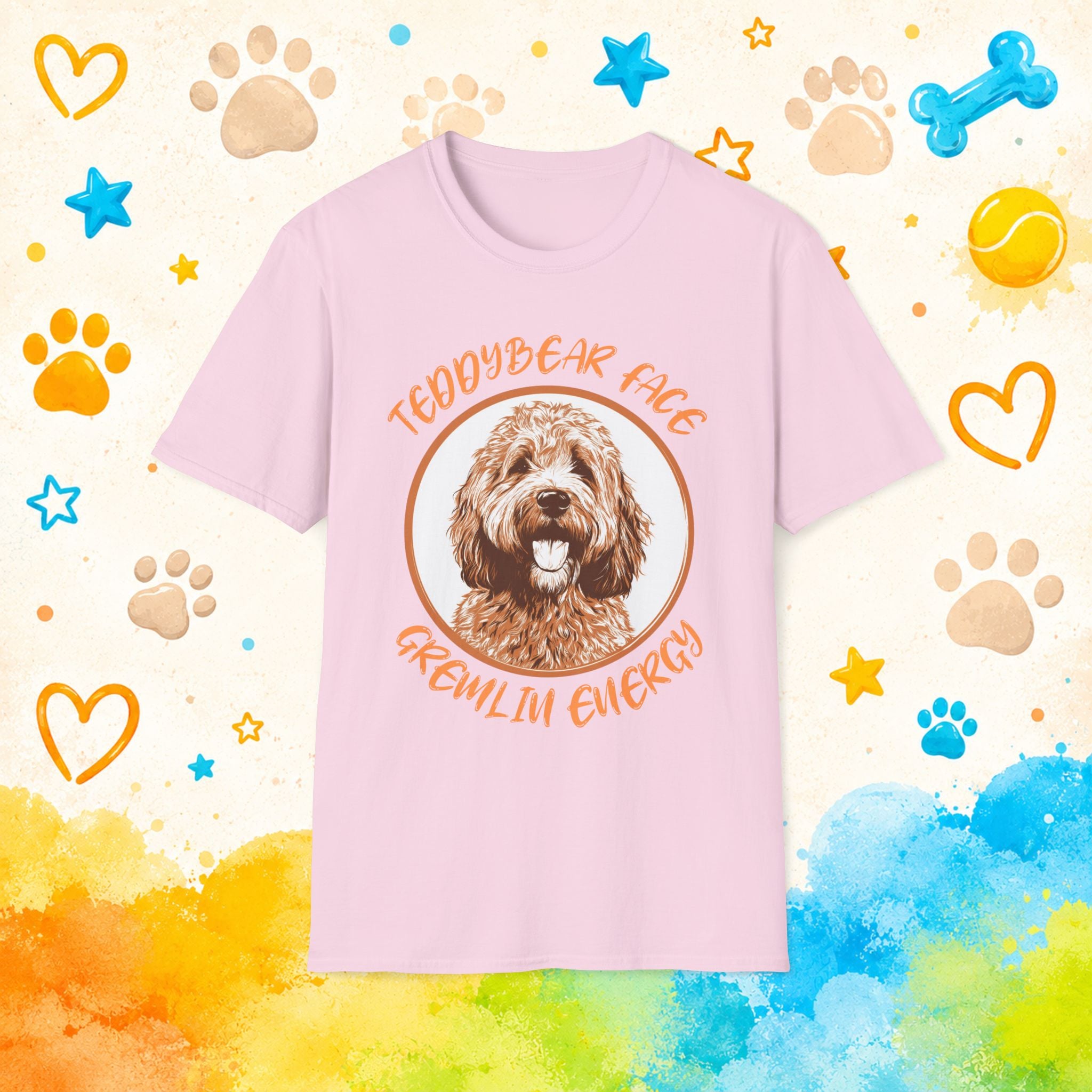Goldendoodle Teddy Bear Face T-Shirt