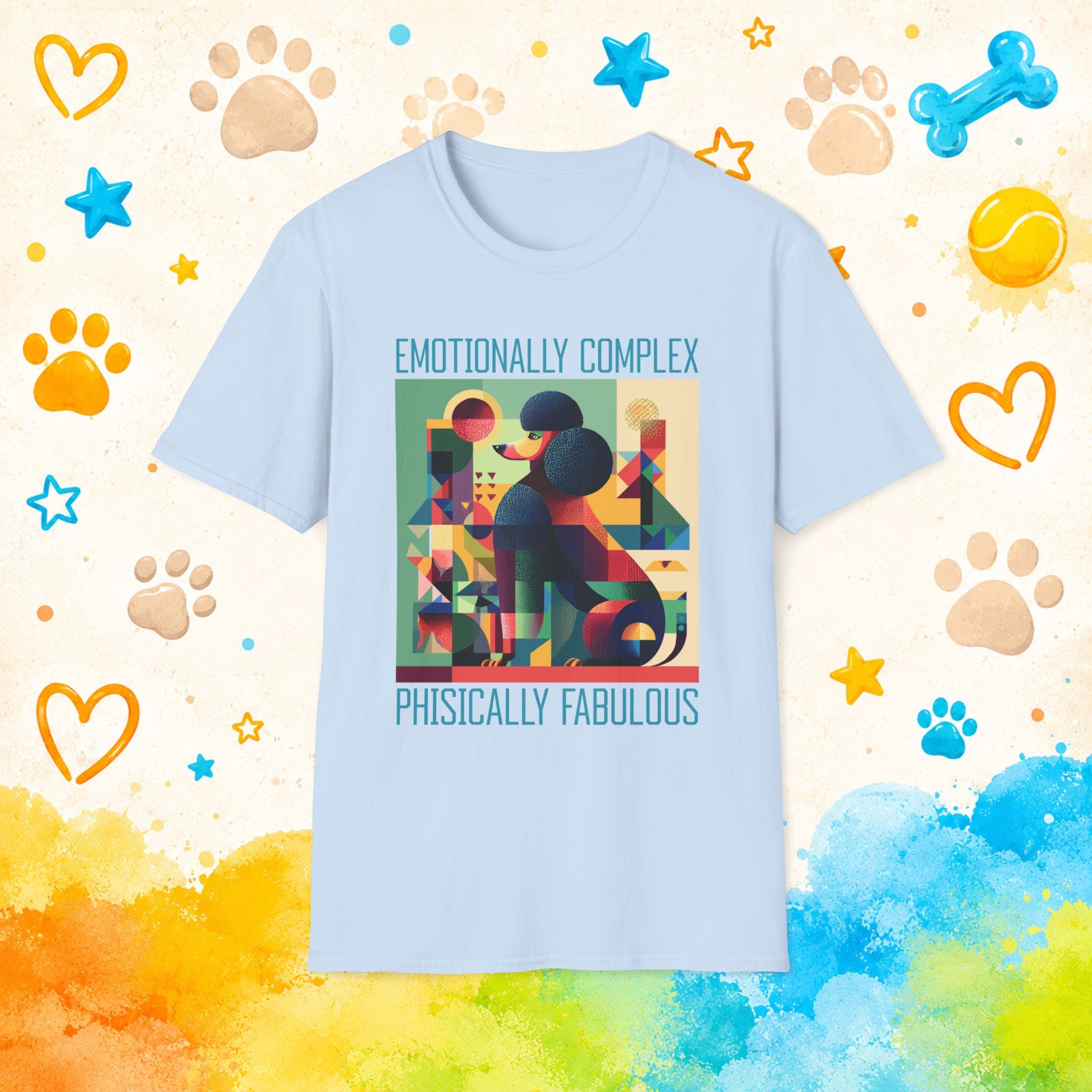 Poodle Emotionally Complex T-Shirt
