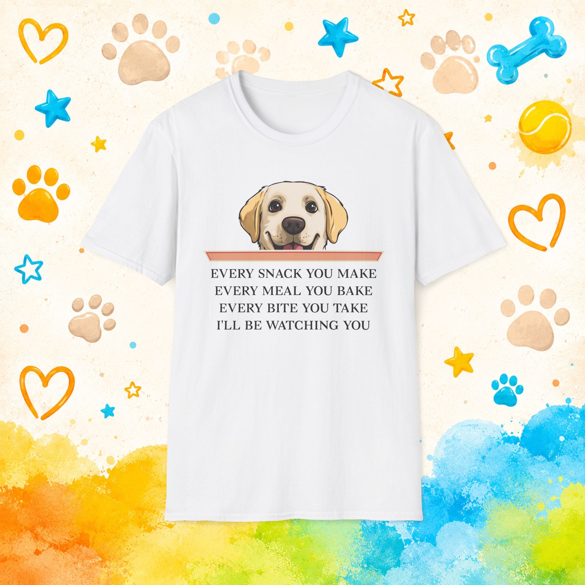 Labrador Snack Watching Dog T-Shirt