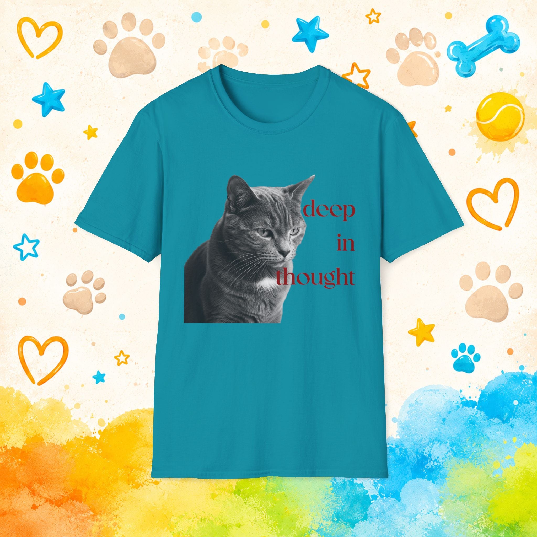 Cat Deep in ThoughtT-Shirt