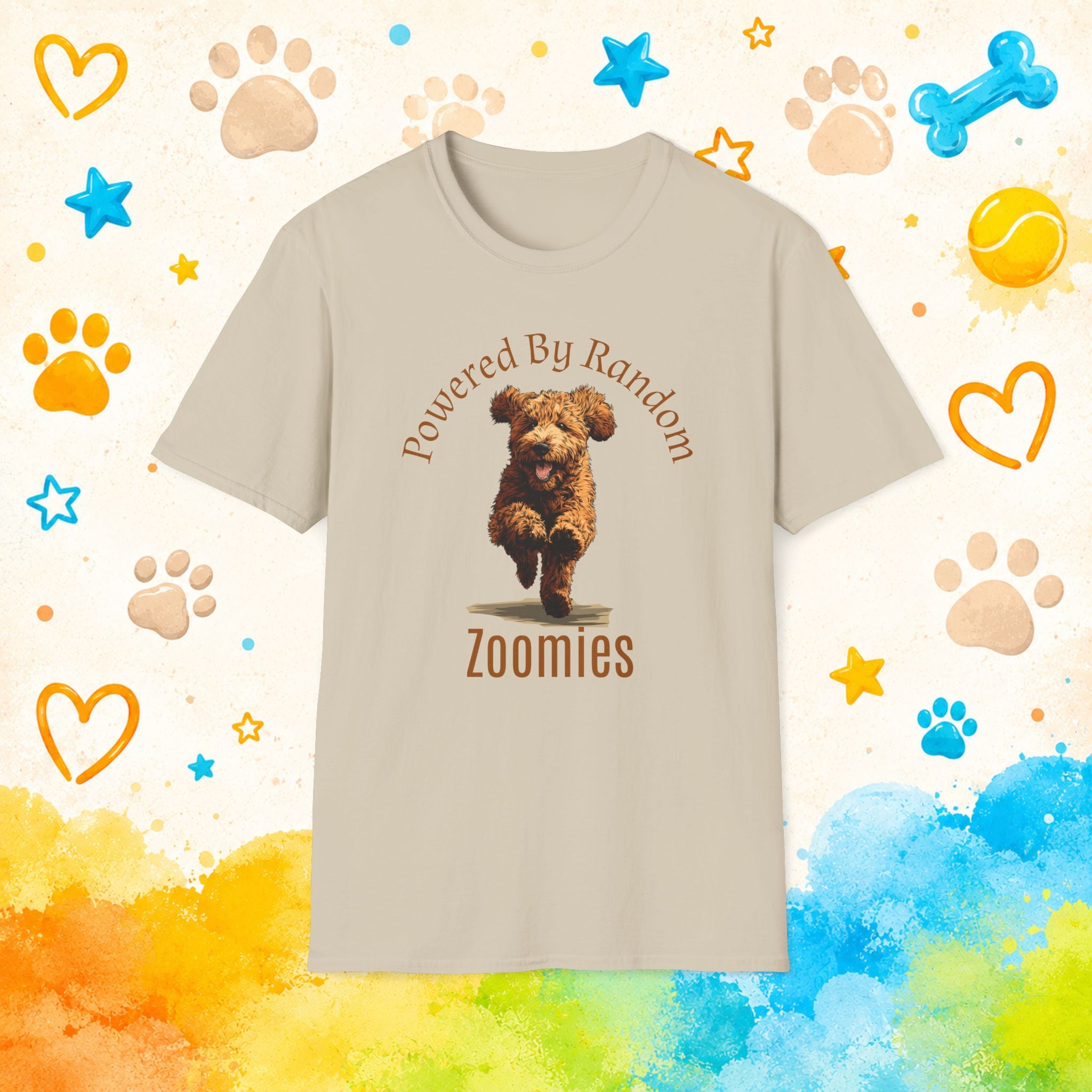 Goldendoodle Powered By Random Zoomies T-Shirt