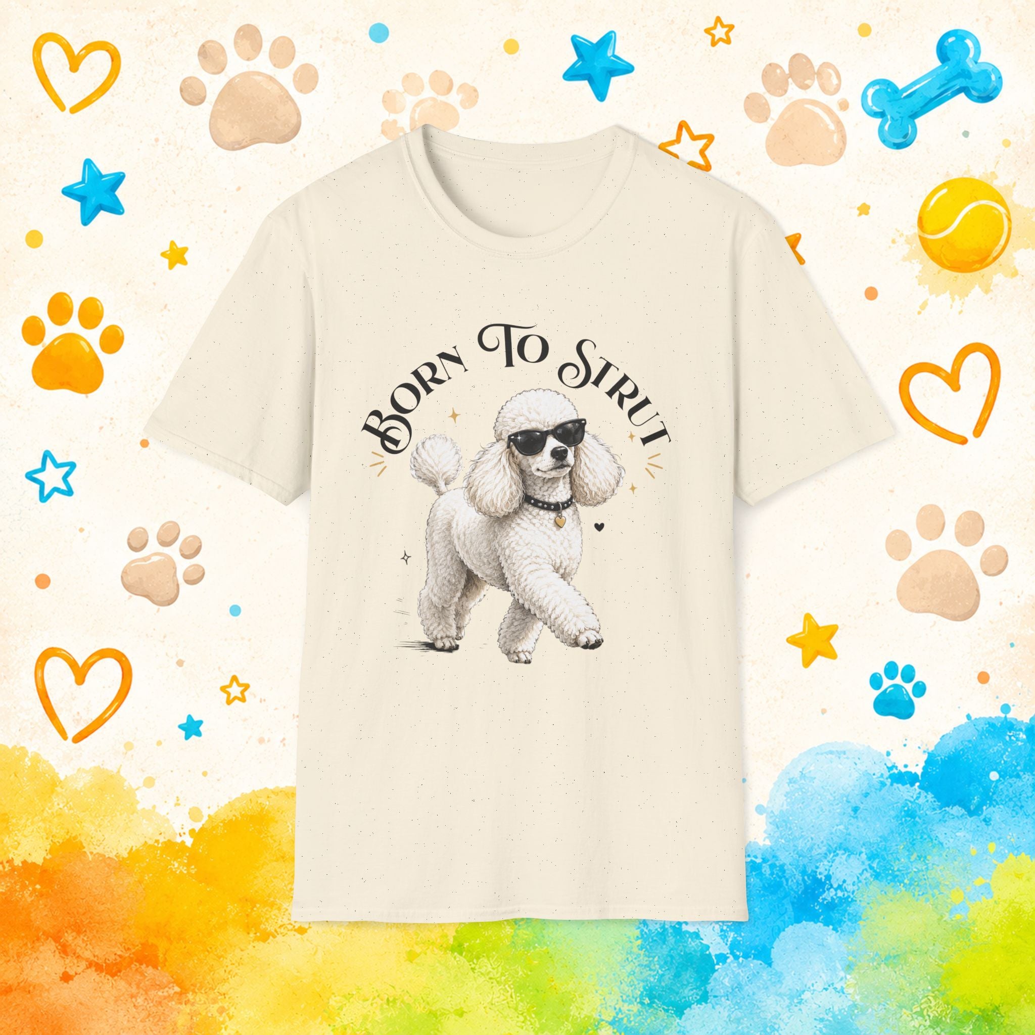 Born to Strut – Cool Poodle Sunglasses Design