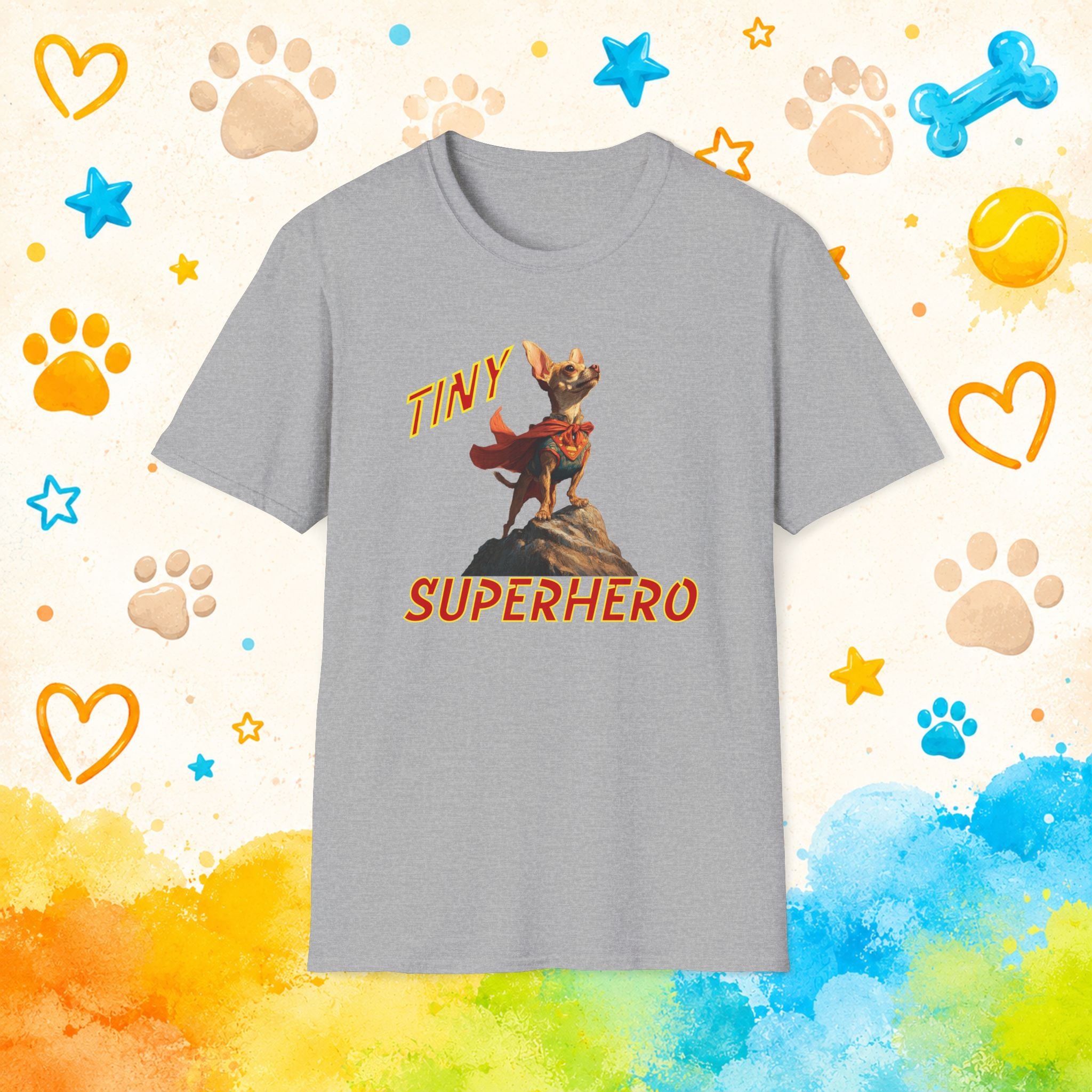Chihuahua Tiny Superhero T-Shirt