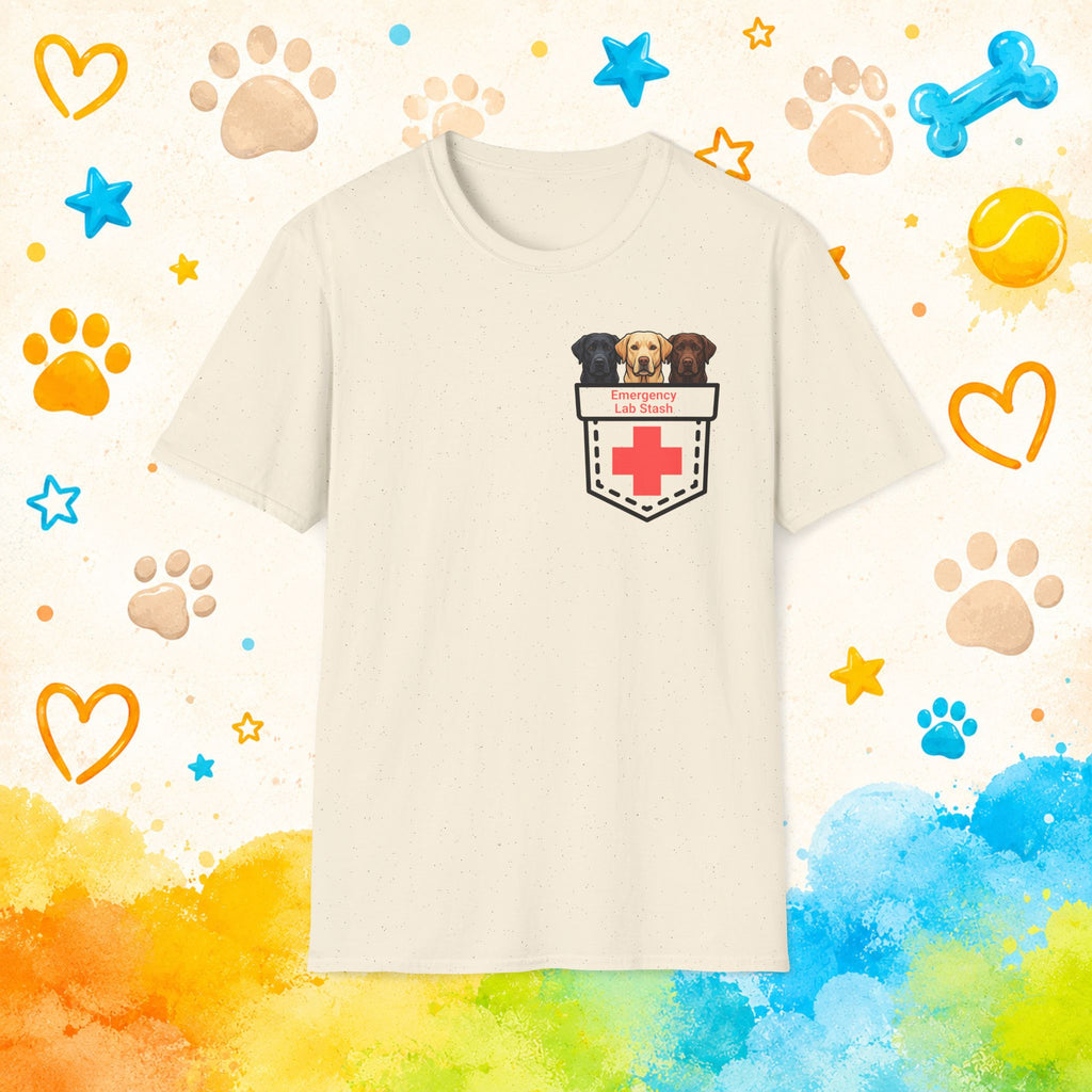 Emergency Lab Stash Funny Labrador Retriever T-Shirt – Pocket Labs Dog Lover Tee