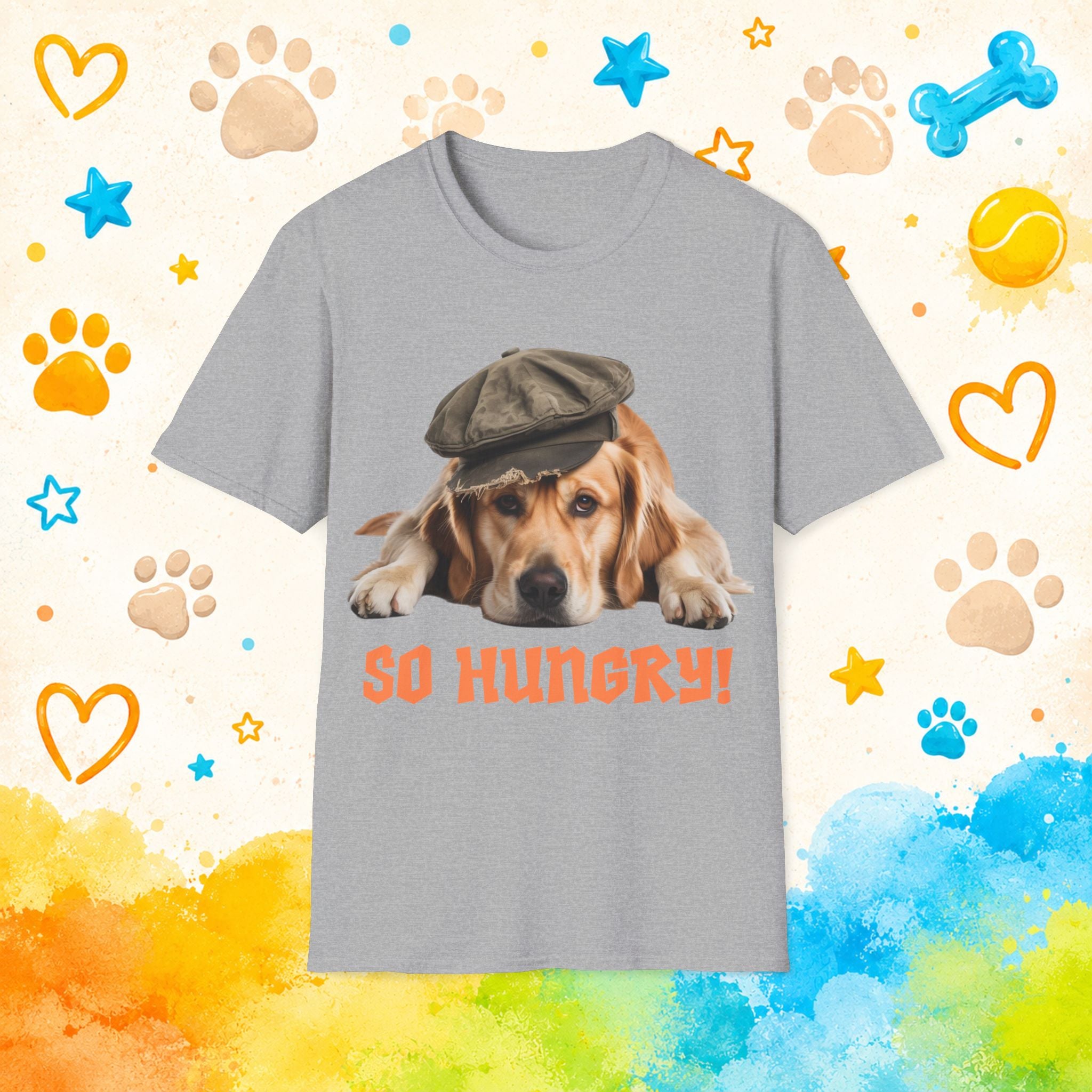 Golden Retriever "So Hungry" Funny T-Shirt