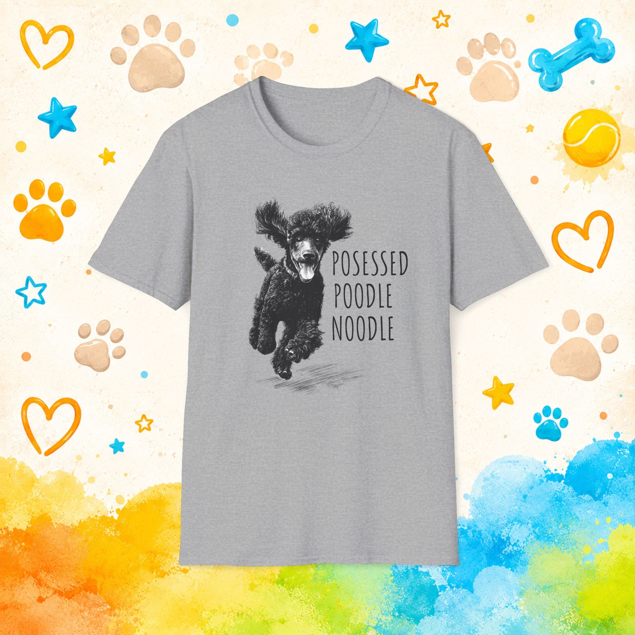 Poodle "Possessed Poodle Noodle" Funny T-Shirt