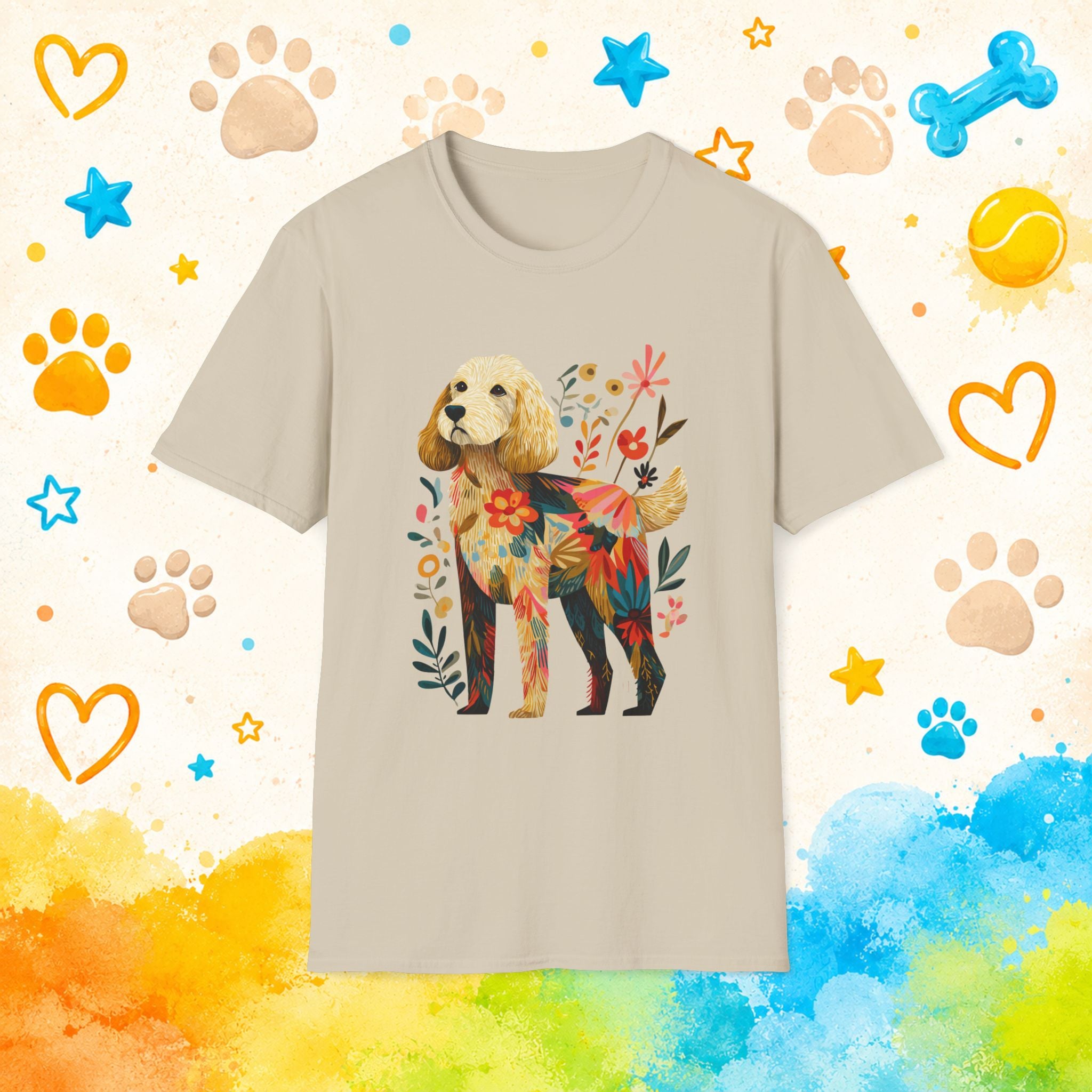 Goldendoodle Florafolk  T-Shirt