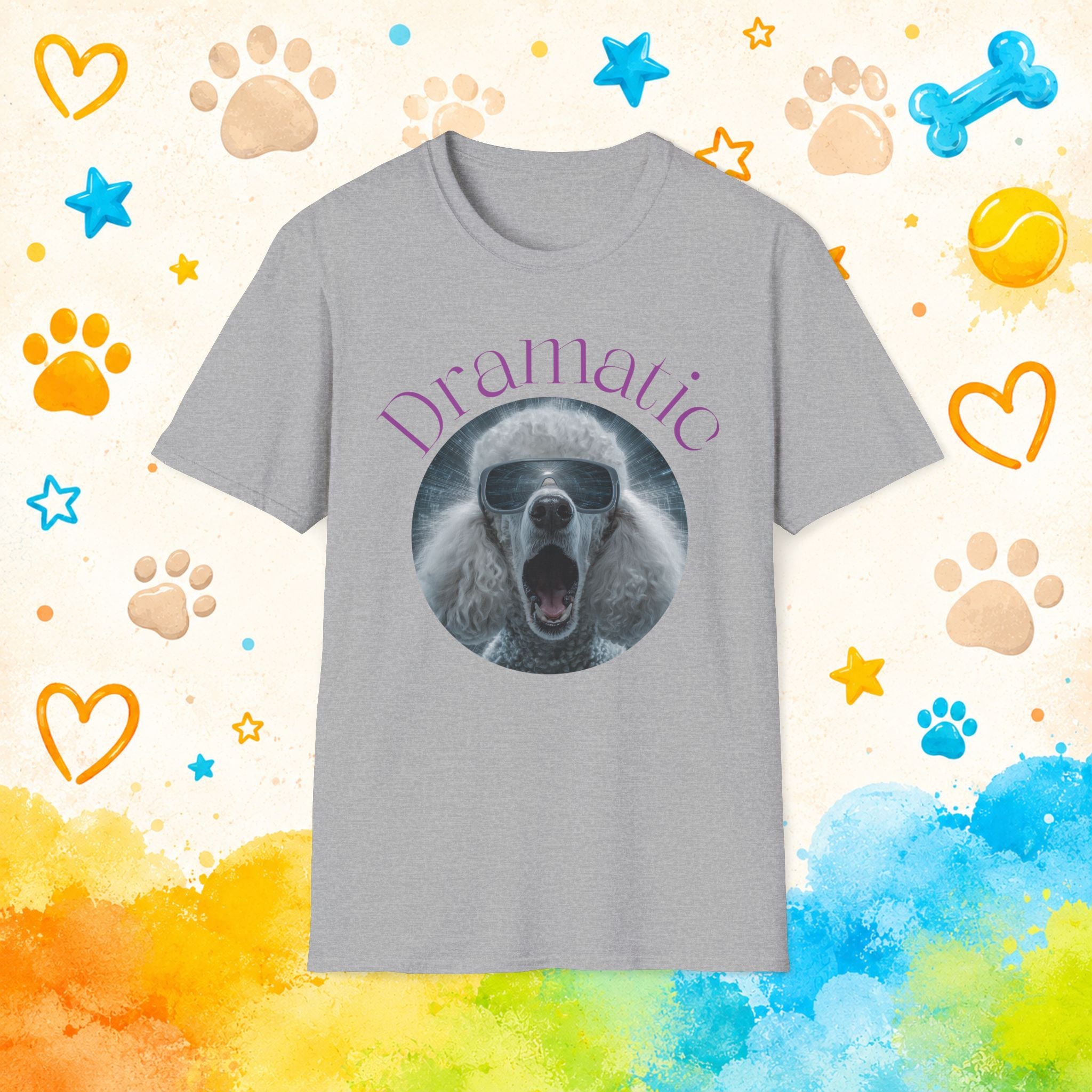 Poodle Dramatic Funny T-shirt
