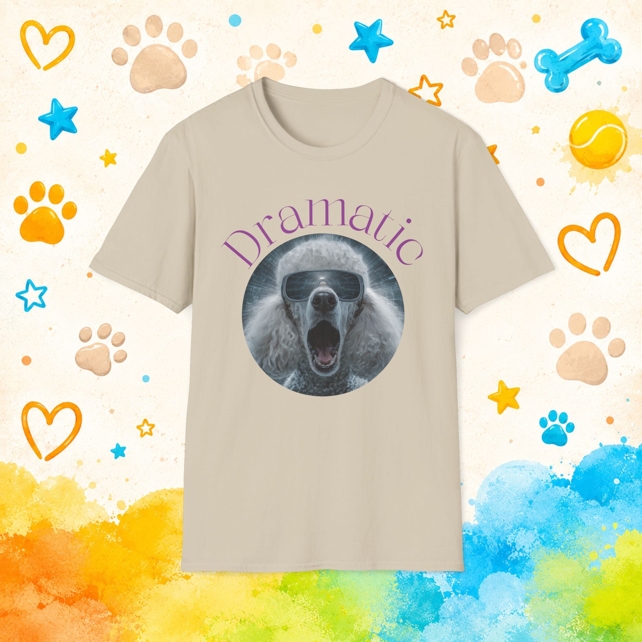 Poodle Dramatic Funny T-shirt