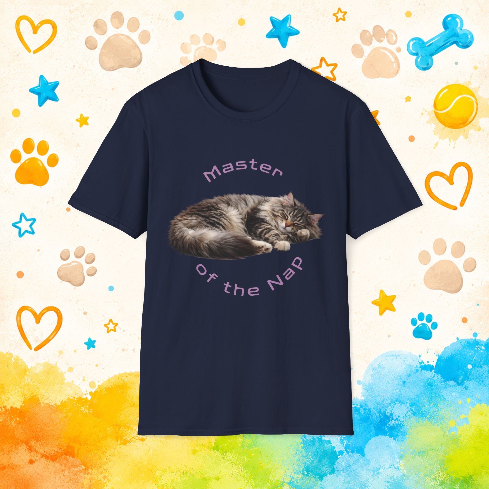 Cat "Master of the Nap" T-shirt