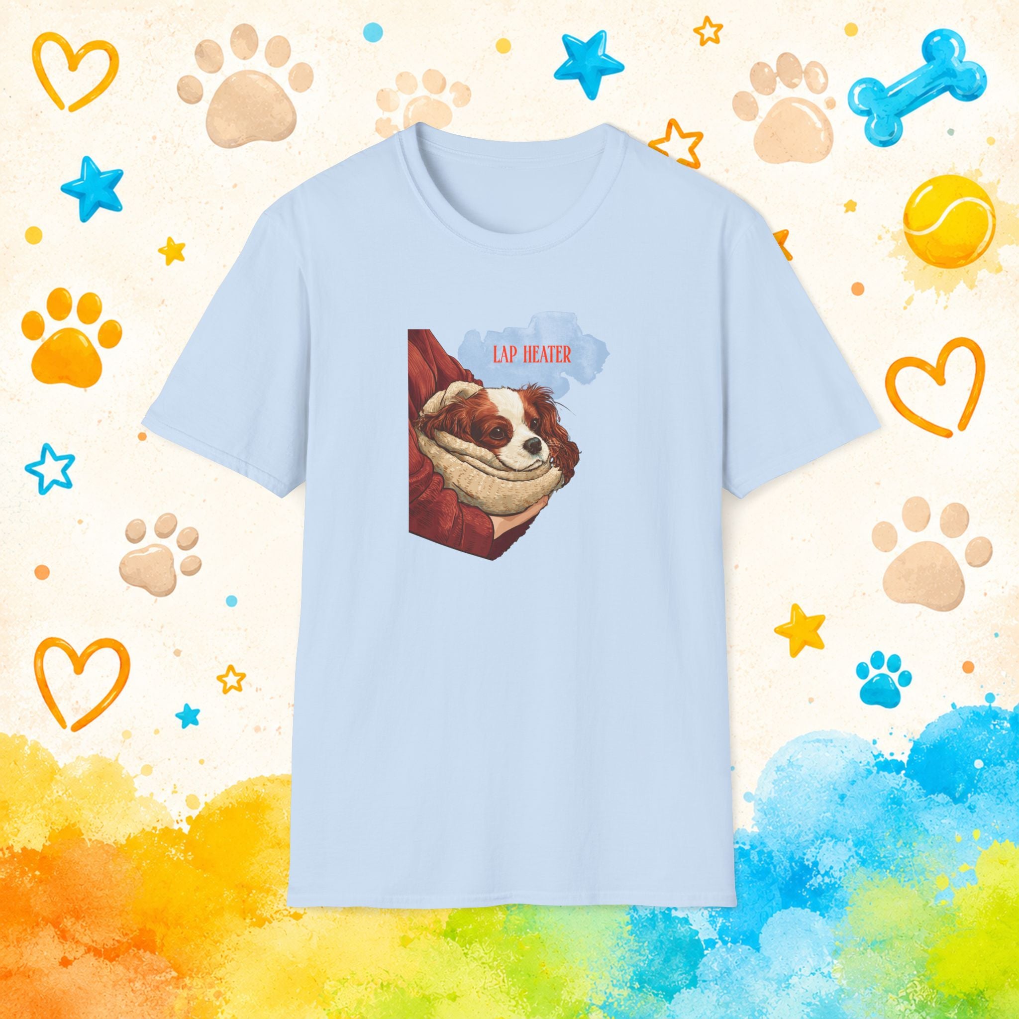 Lap Heater Funny Cavalier King Charles Spaniel T-Shirt – Cozy Dog Lover Tee