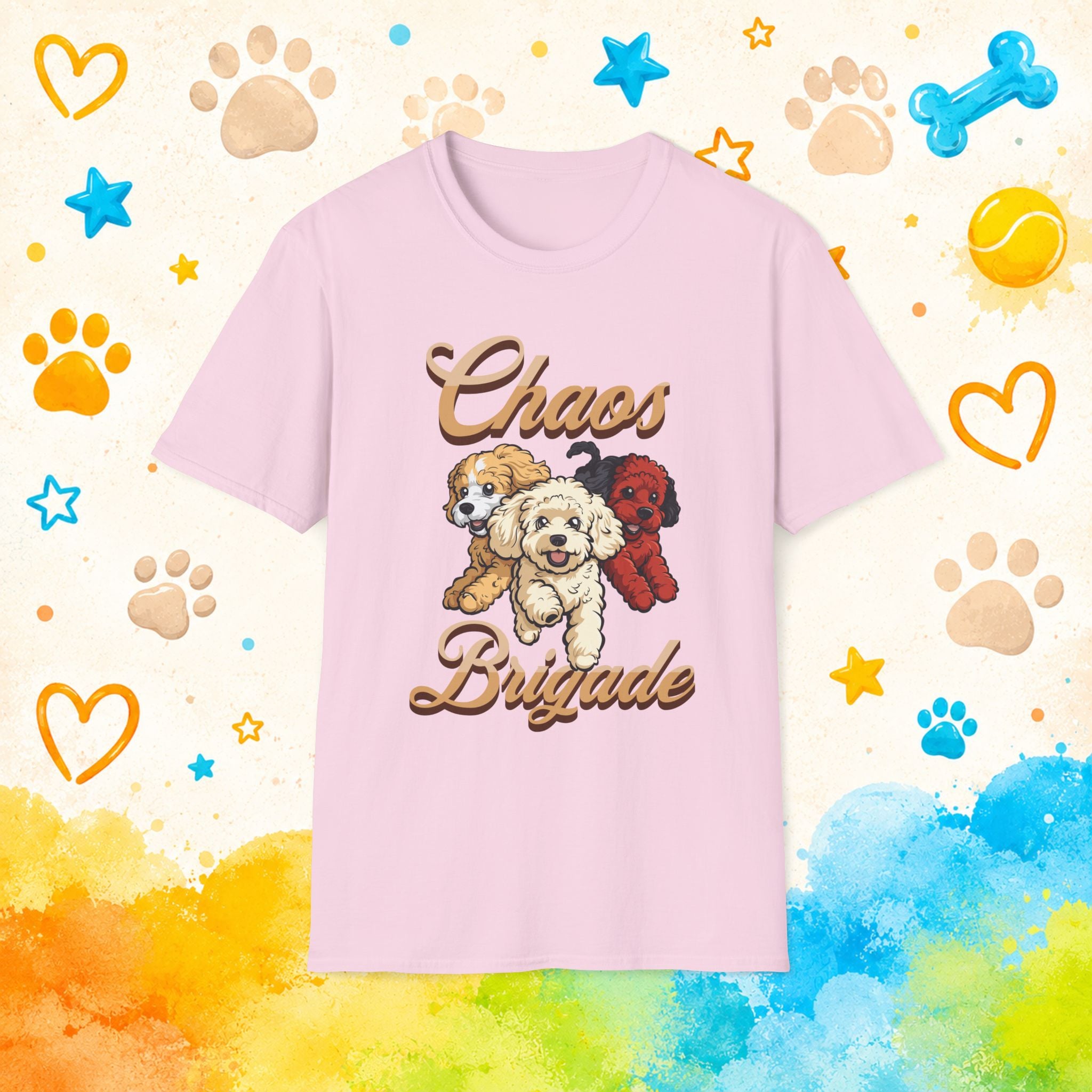 Poodle Chaos Brigade Funny T-shirt