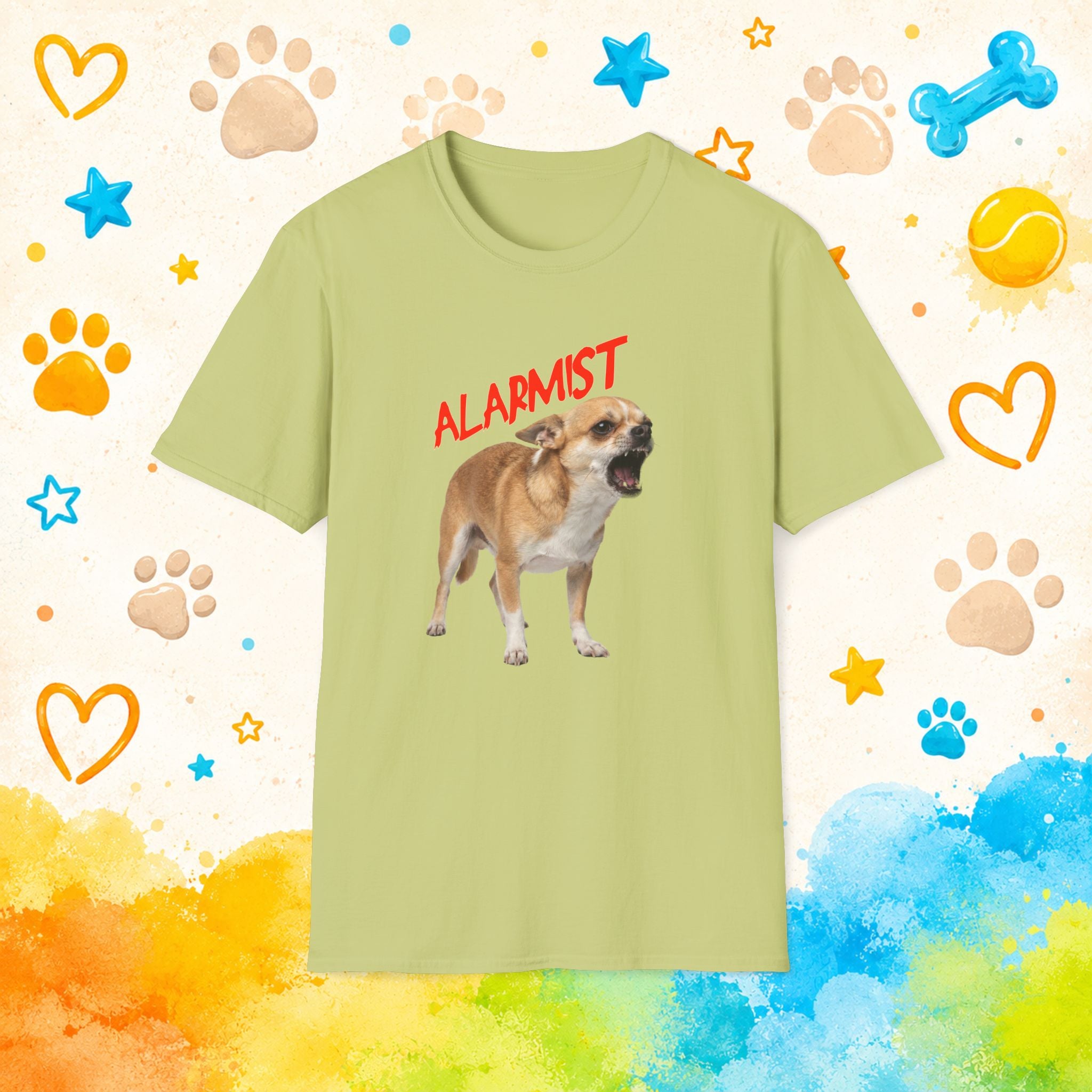 Alarmist Funny Chihuahua T-Shirt – Tiny Dog Security System Humor Tee