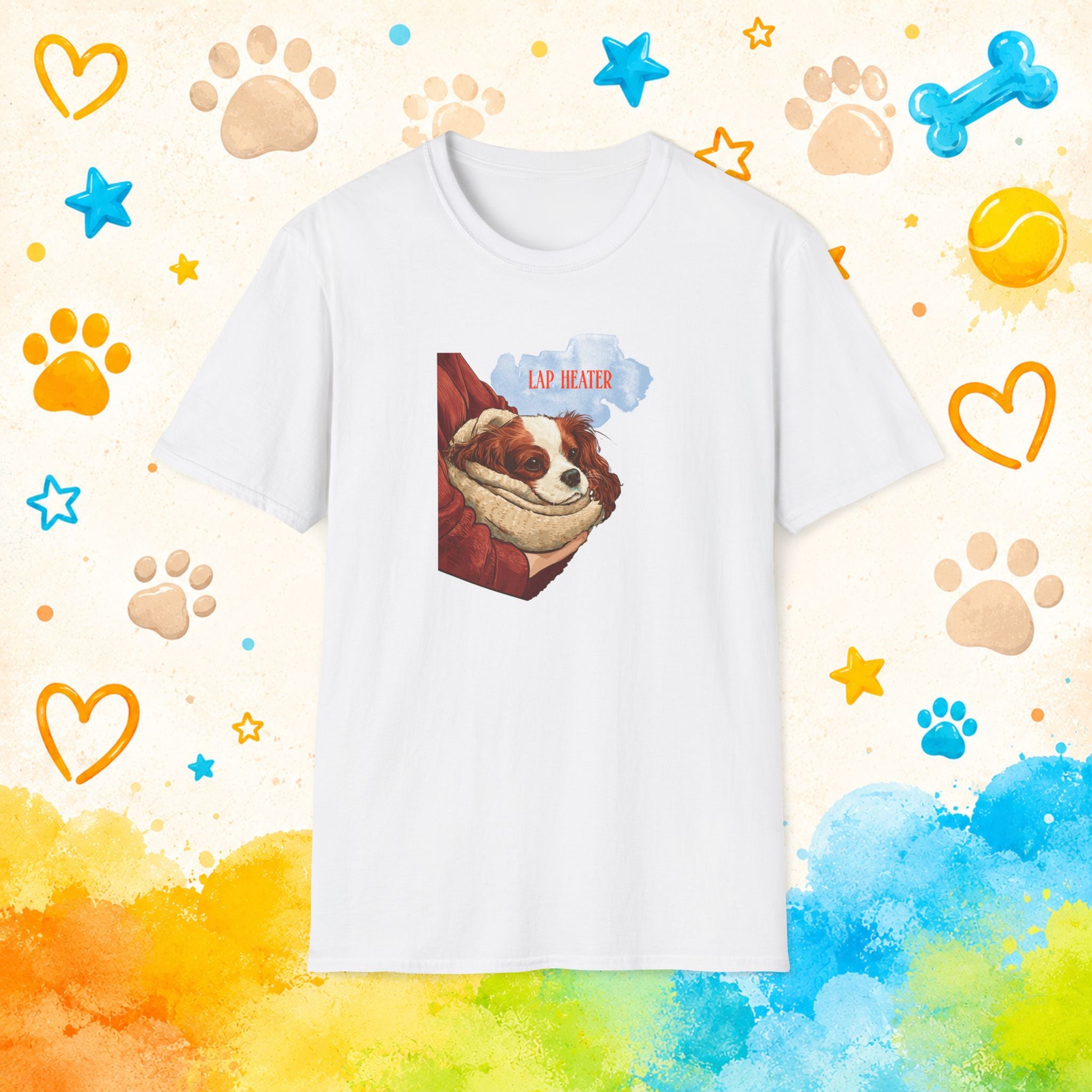 Lap Heater Funny Cavalier King Charles Spaniel T-Shirt – Cozy Dog Lover Tee