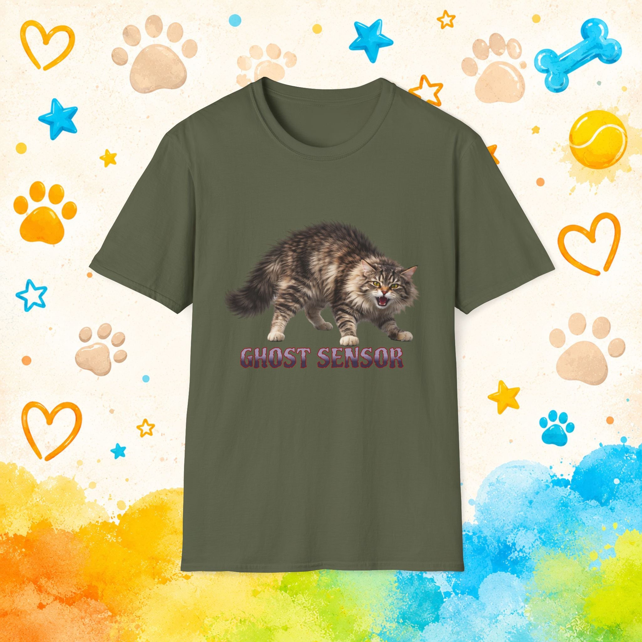 Cat Ghost Sensor T-Shirt
