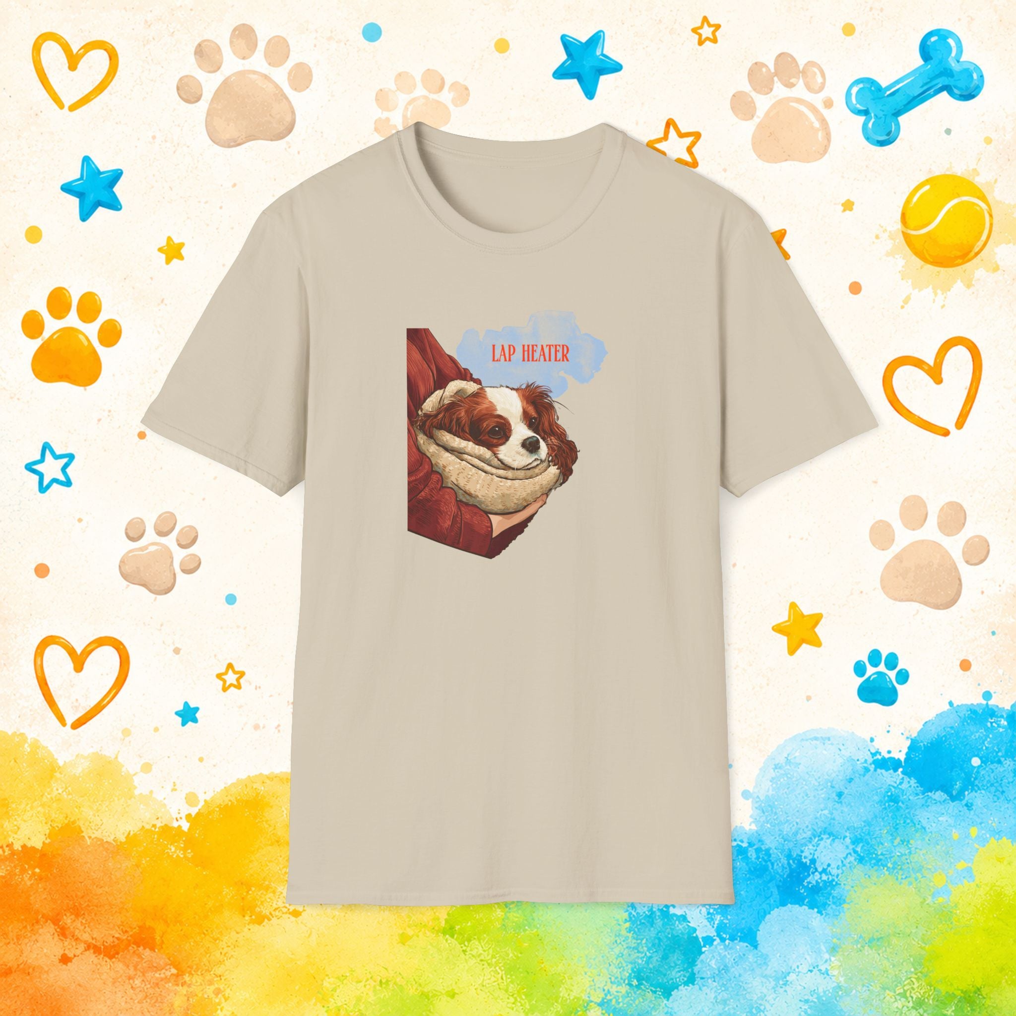 Lap Heater Funny Cavalier King Charles Spaniel T-Shirt – Cozy Dog Lover Tee