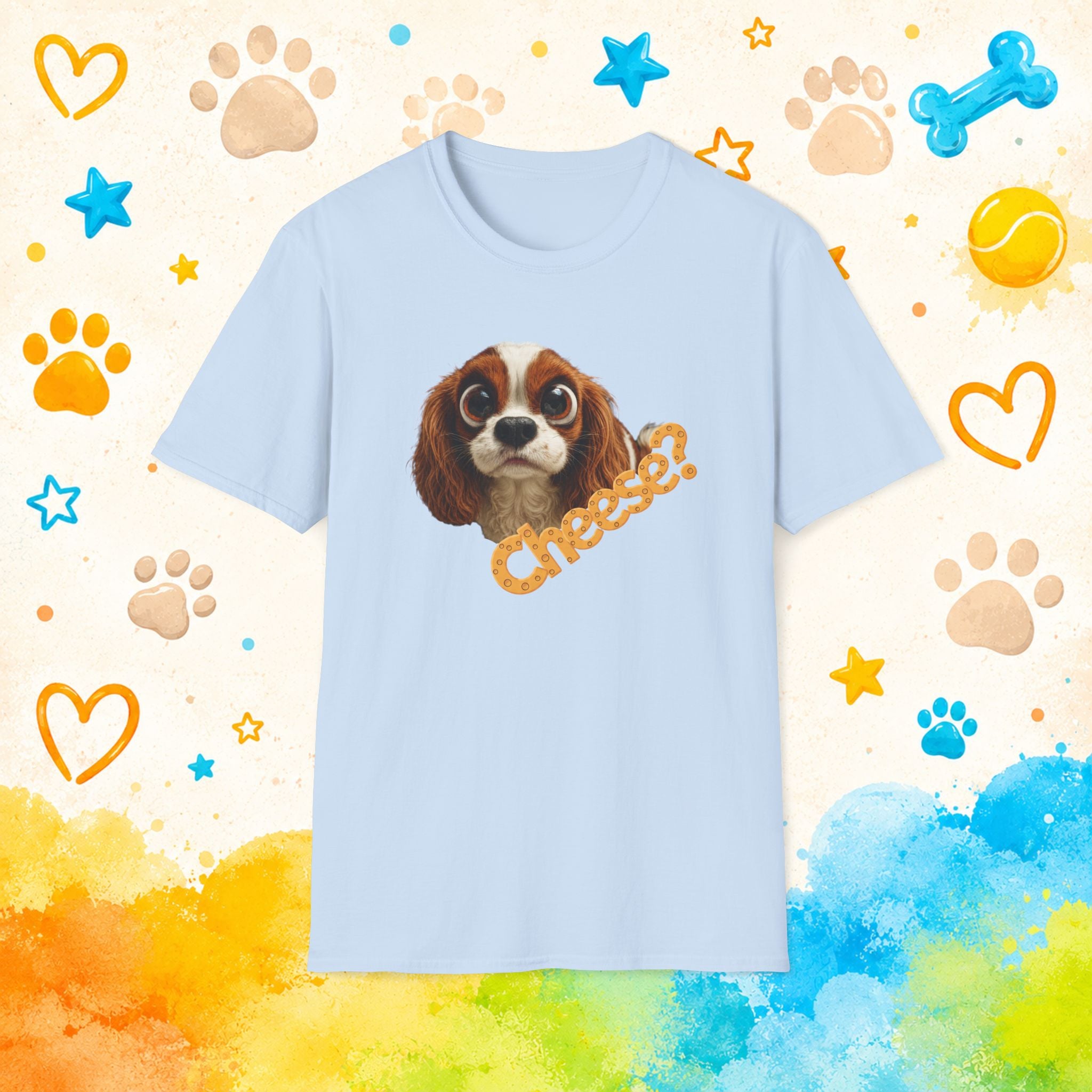Cheese? Cavalier King Charles Spaniel Funny Dog T-Shirt