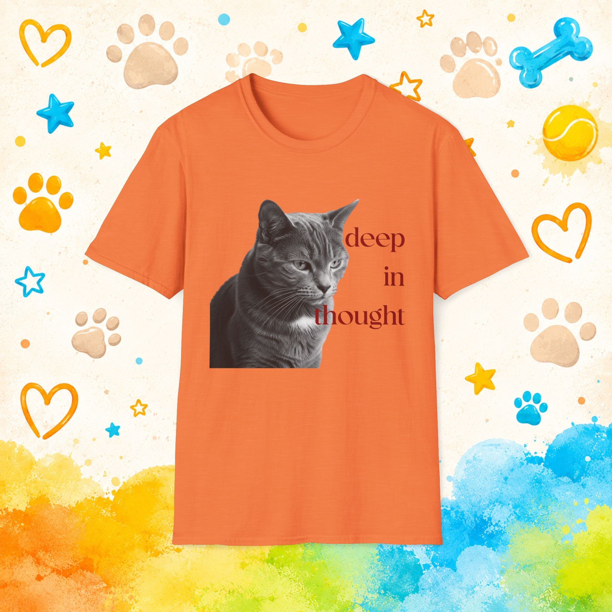 Cat Deep in ThoughtT-Shirt