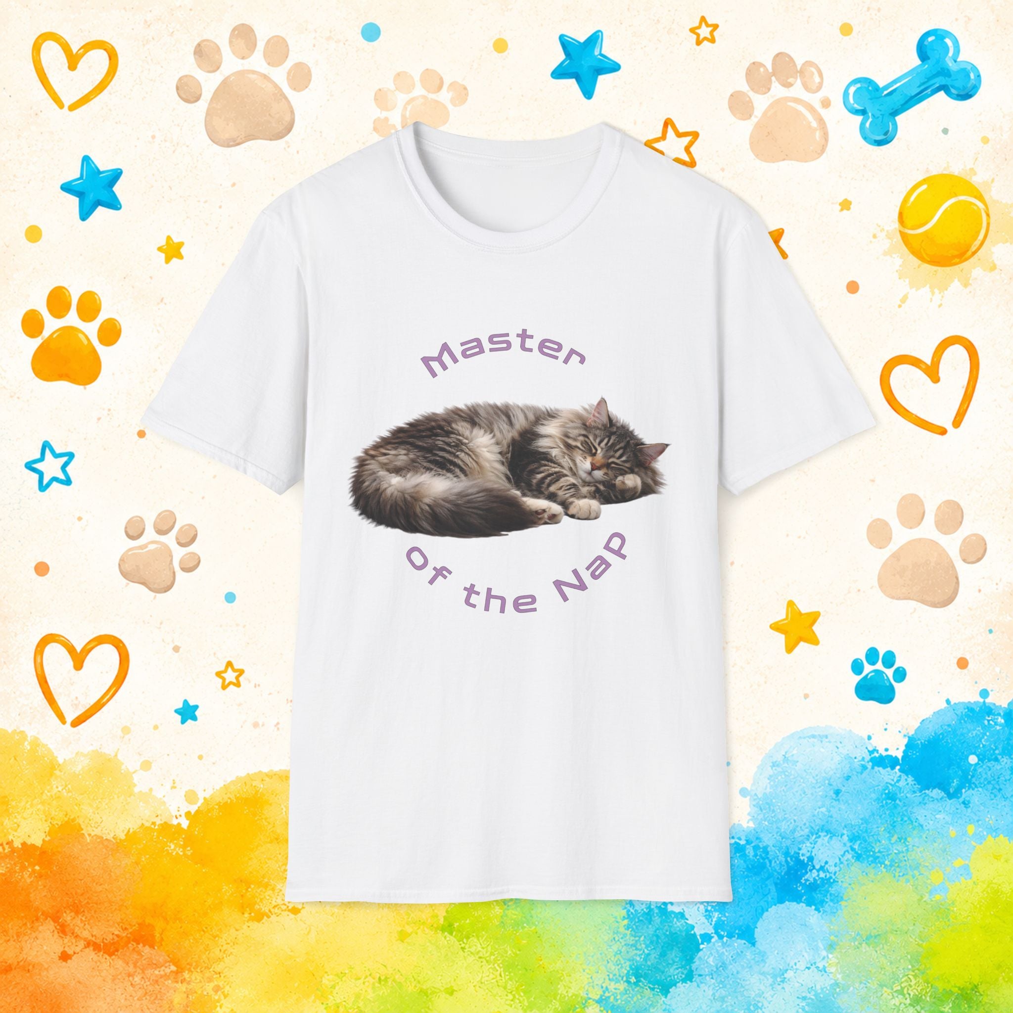 Cat "Master of the Nap" T-shirt