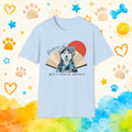 Siberian Husky Geisha T-Shirt | Dignity With a Dash of Defiance | Funny Husky Personality Graphic Tee