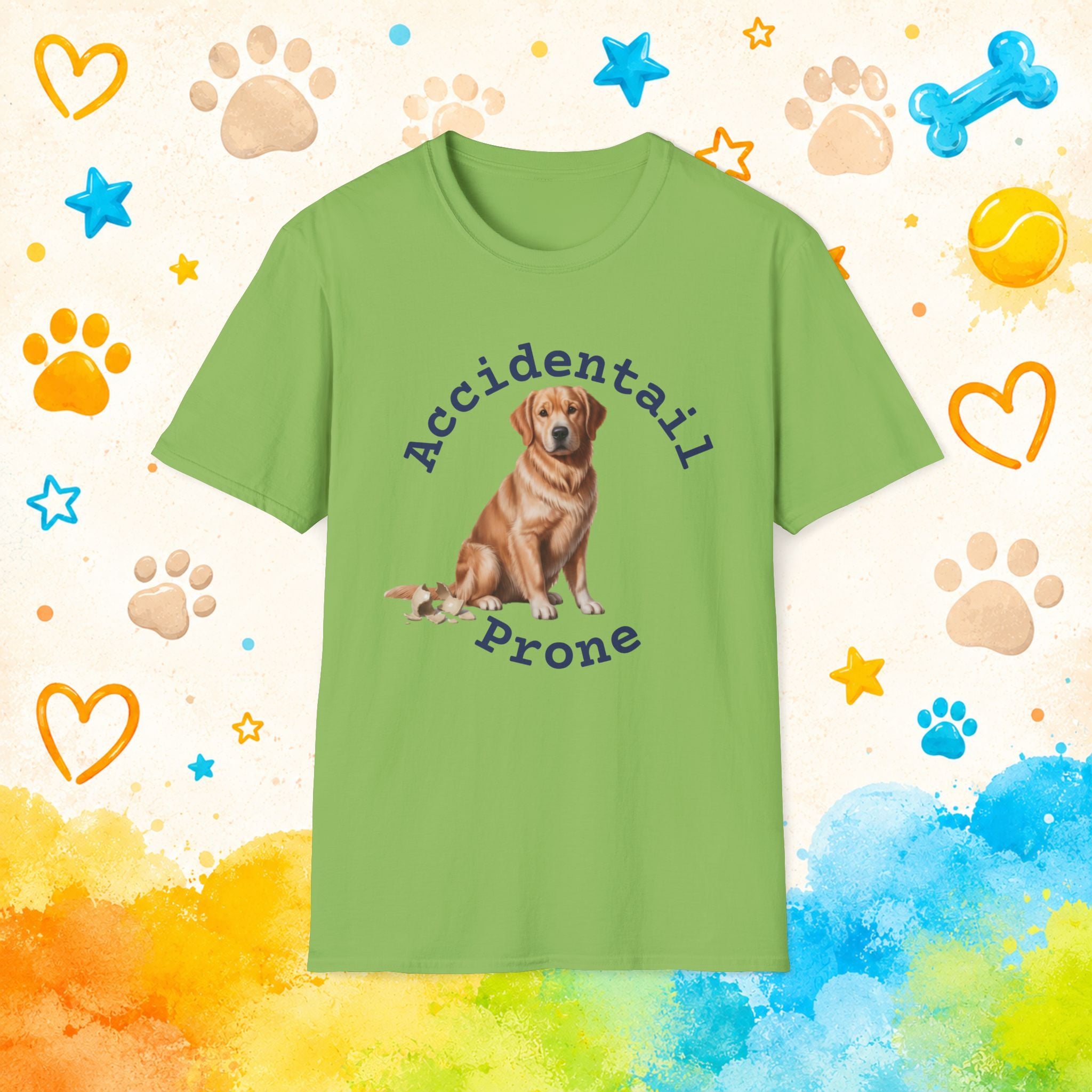 Golden Retriever Accidentail Prone T-Shirt