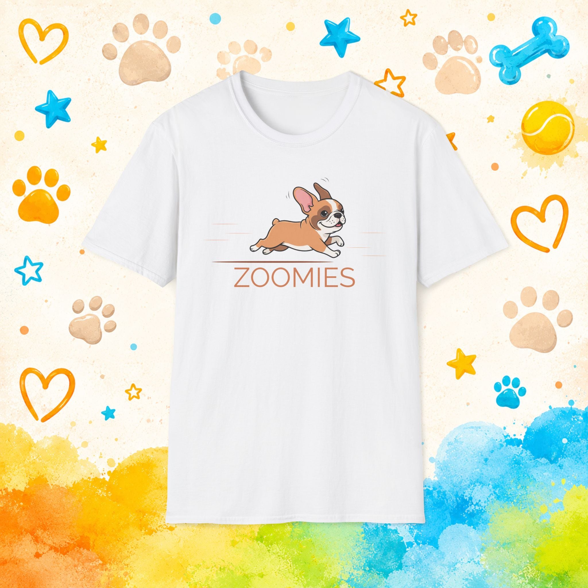 French Bulldog Zoomies T-Shirt — Cute Running Dog Tee