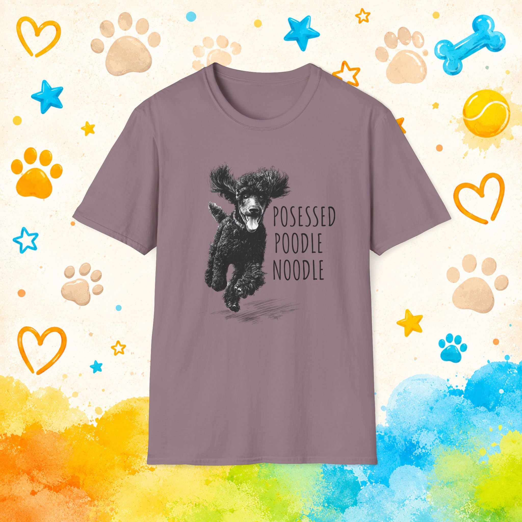 Poodle "Possessed Poodle Noodle" Funny T-Shirt