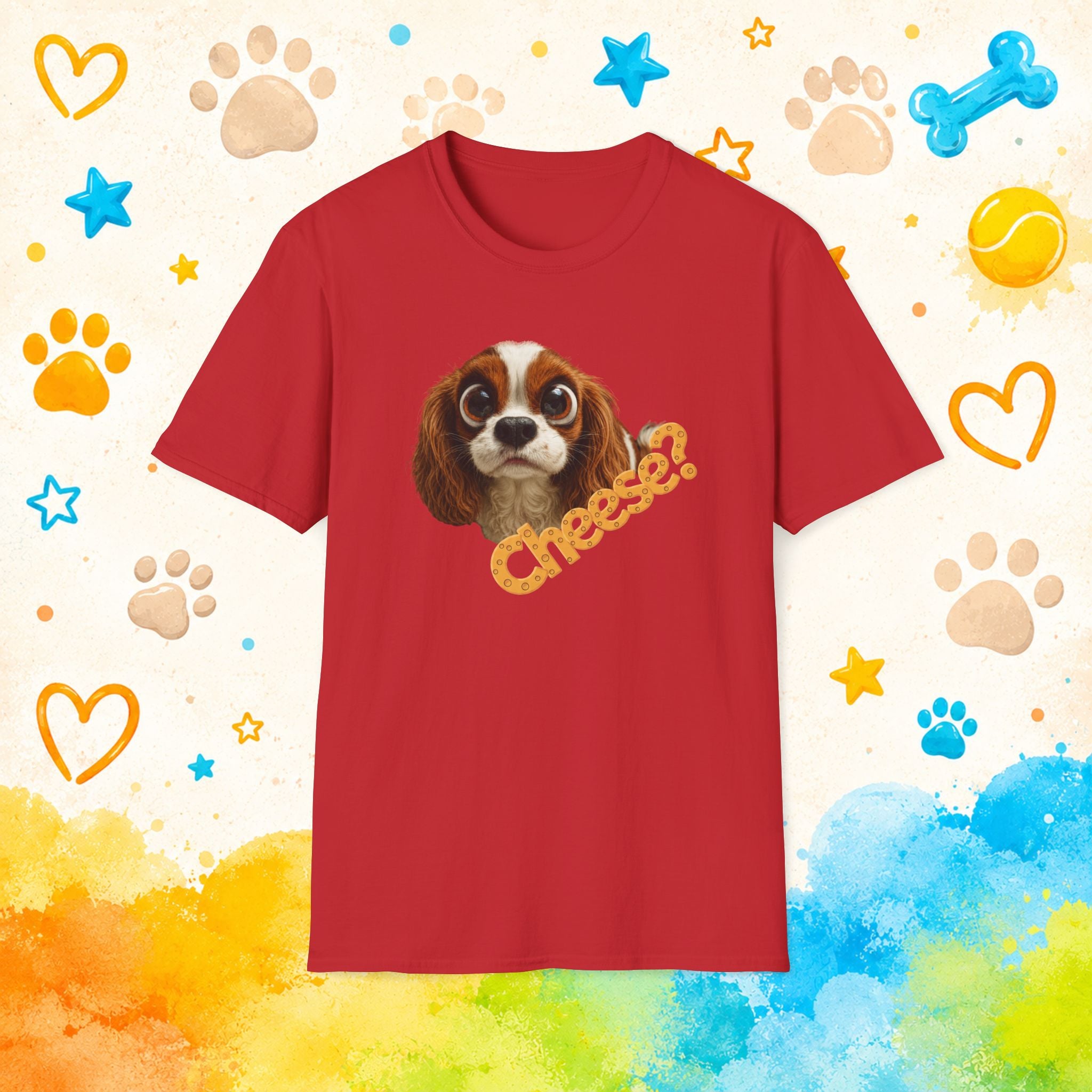 Cheese? Cavalier King Charles Spaniel Funny Dog T-Shirt