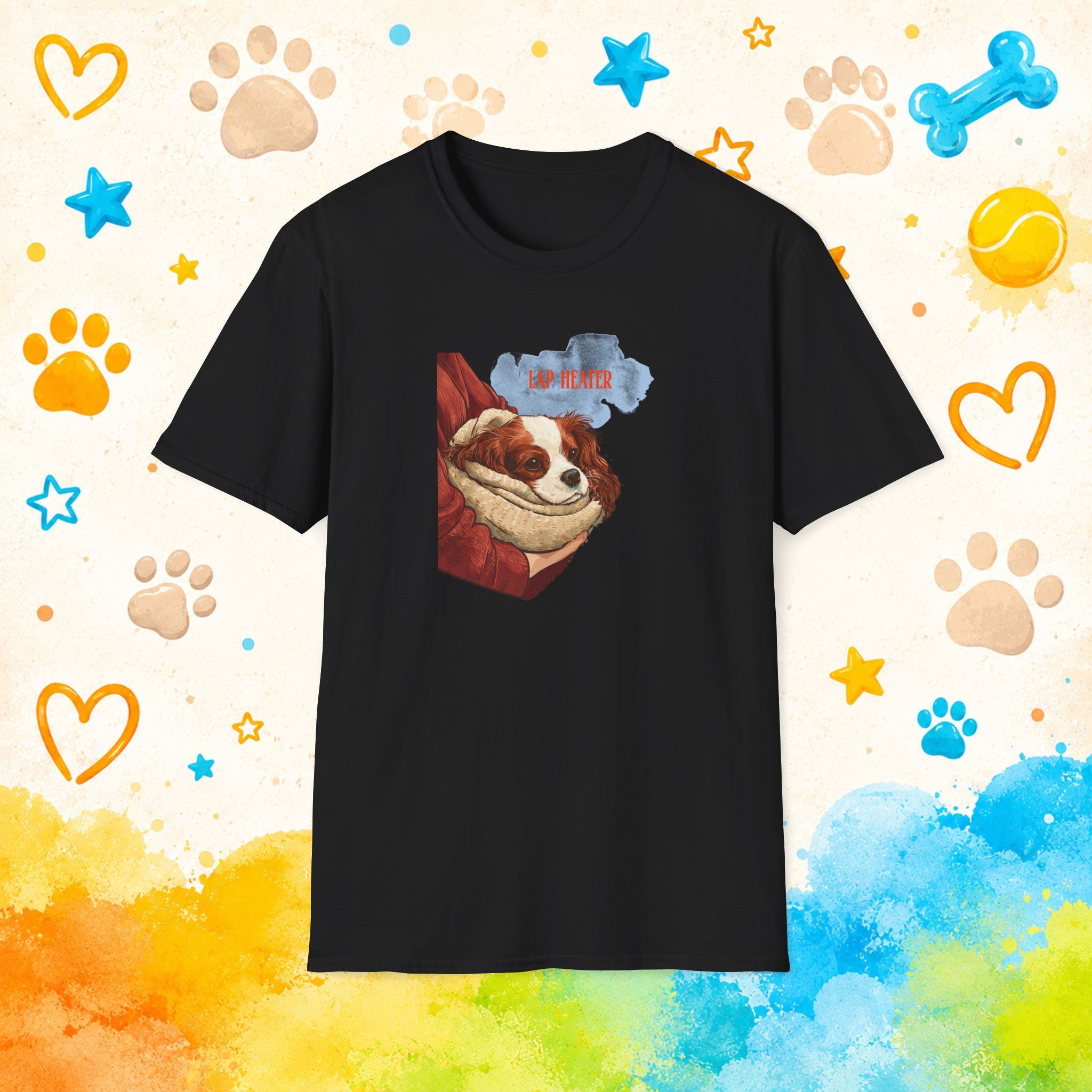 Lap Heater Funny Cavalier King Charles Spaniel T-Shirt – Cozy Dog Lover Tee
