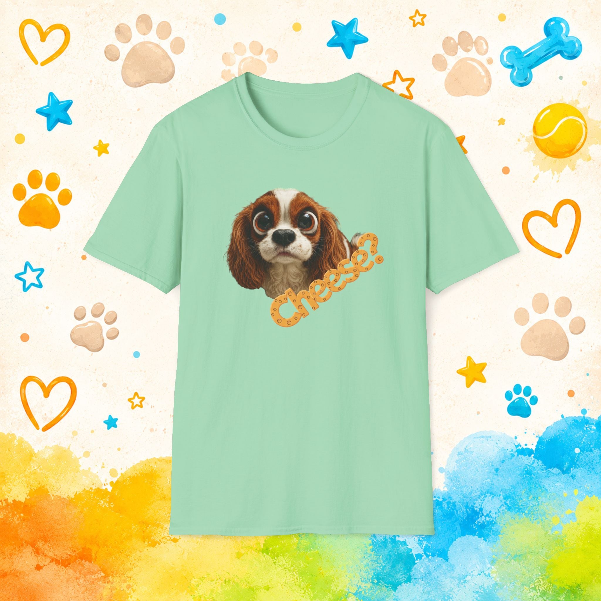 Cheese? Cavalier King Charles Spaniel Funny Dog T-Shirt