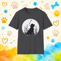 Goldendoodle Silhouette Floral Meadow Butterflies T-Shirt