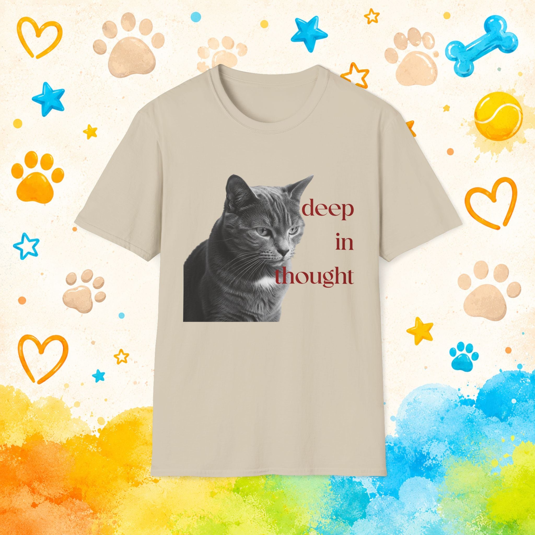 Cat Deep in ThoughtT-Shirt