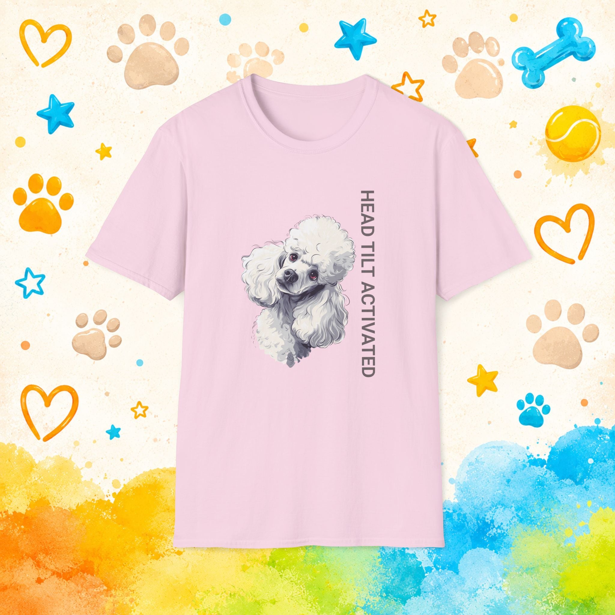 Head Tilt Activated Funny Poodle T-Shirt – Curious Dog Lover Tee